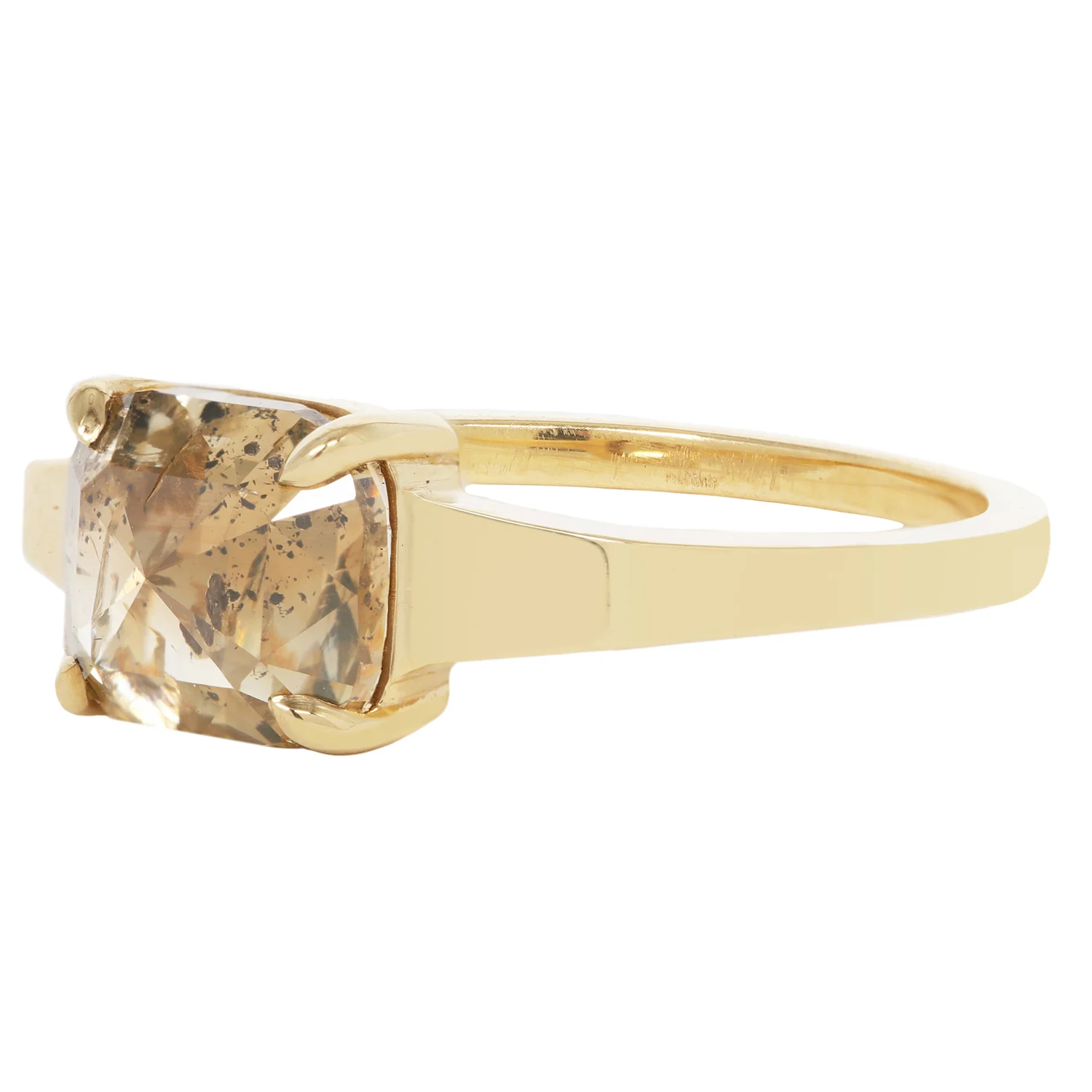 Speckled Champagne Diamond Ring - Image 4