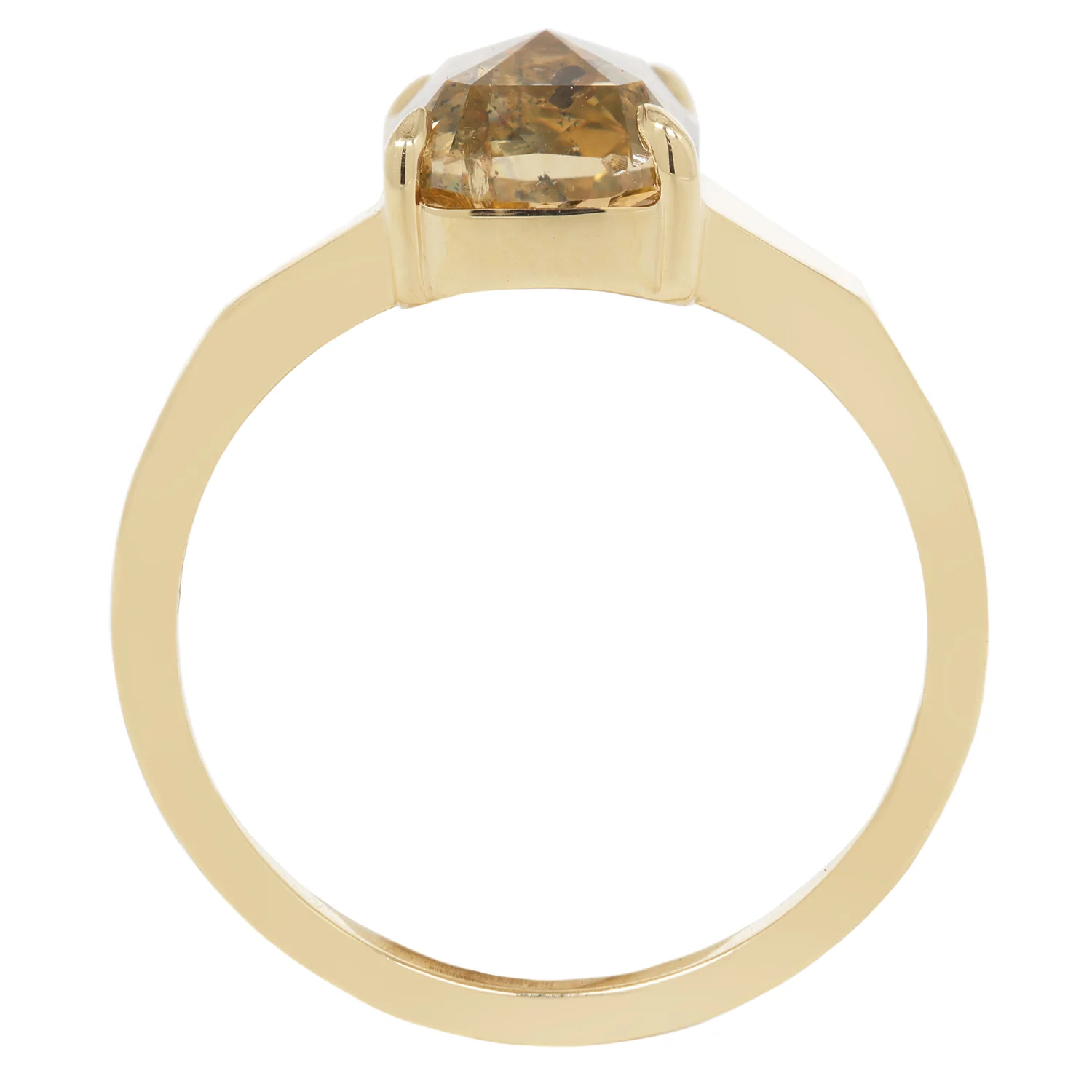 Speckled Champagne Diamond Ring - Image 5