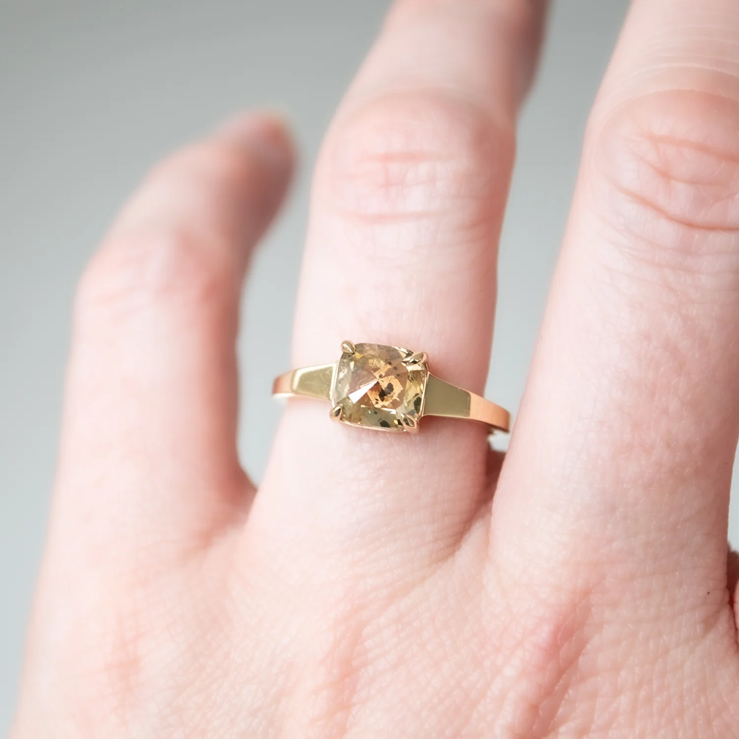 Speckled Champagne Diamond Ring - Image 6