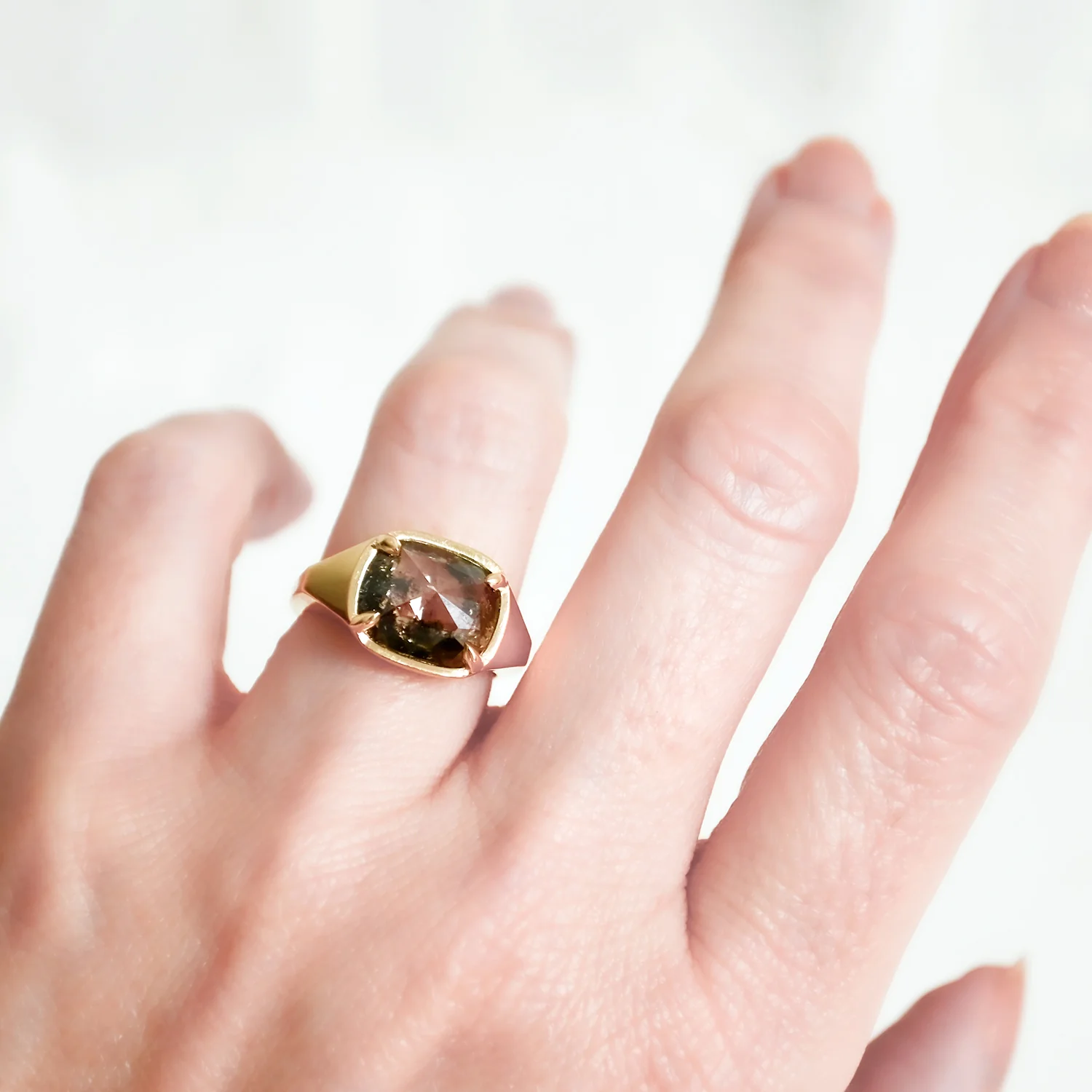 Speckled Diamond Empire Ring - Image 2