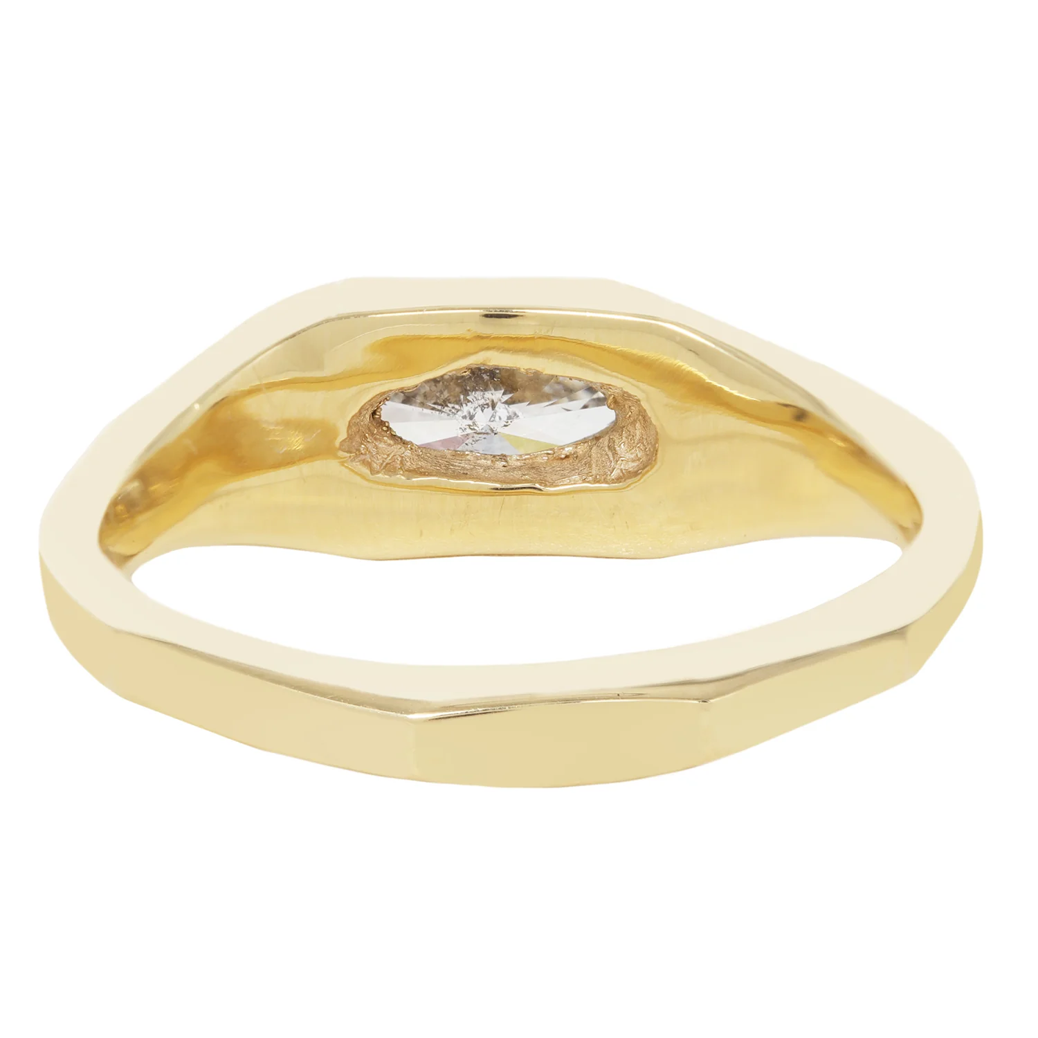 Speckled Eye Marquise Signet Ring - Image 4