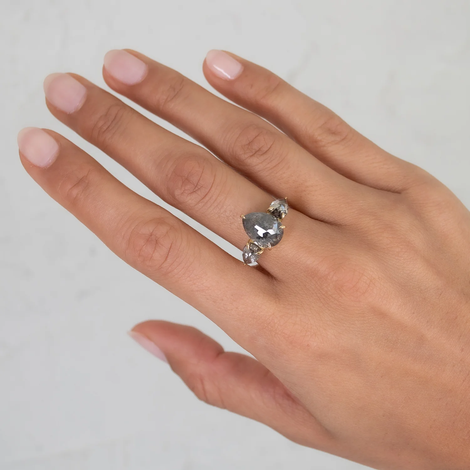 Speckled Lunar Diamond Ring - Image 2