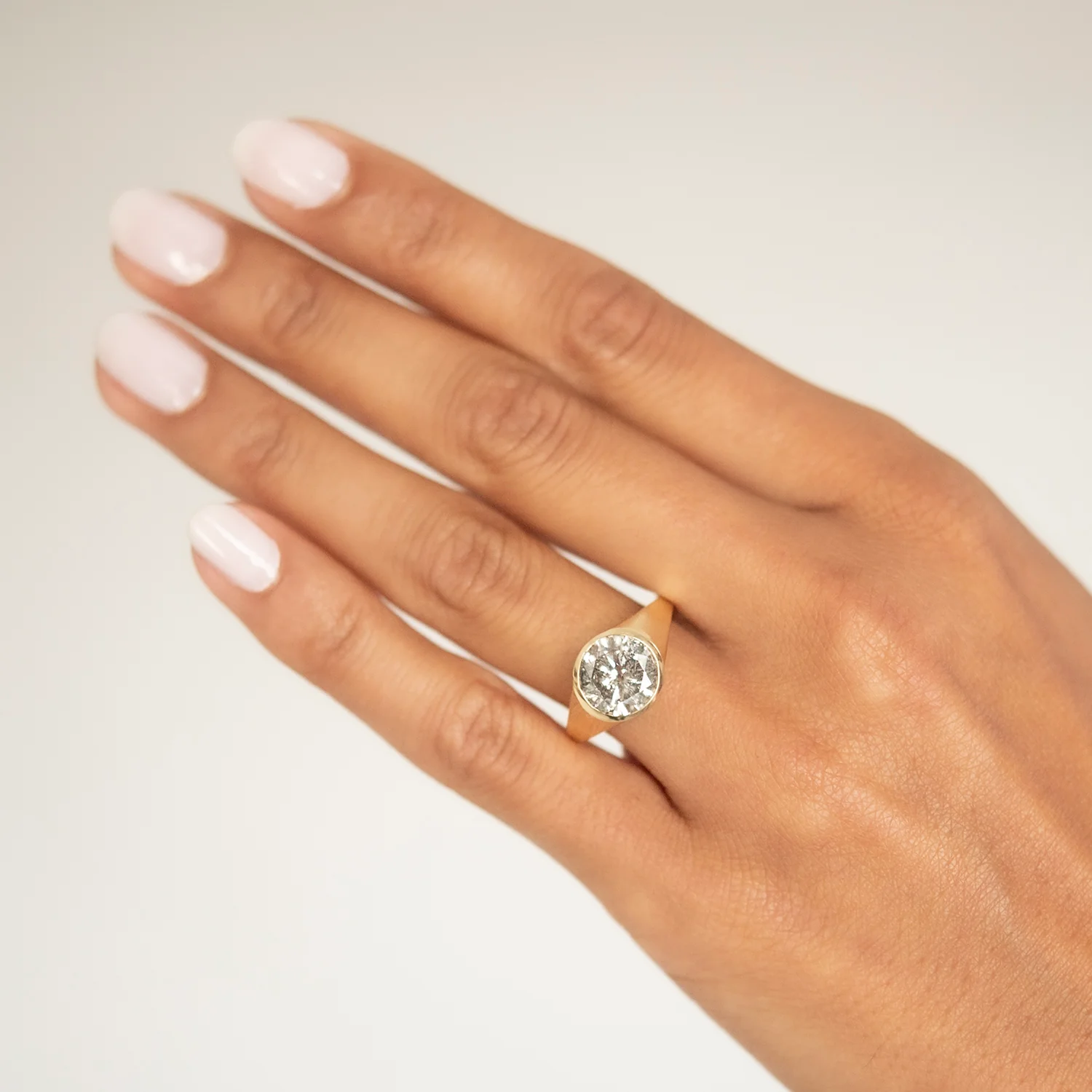 Speckled Moon Signet Ring - Image 2
