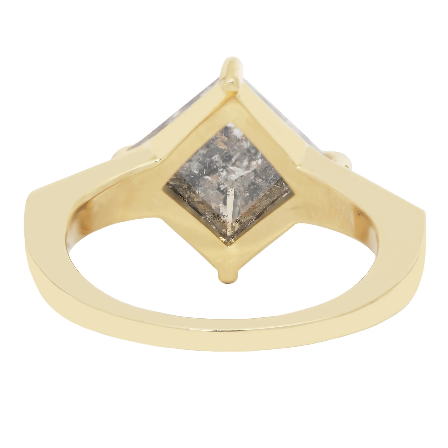 Speckled Pyramid Diamond Ring - Image 4