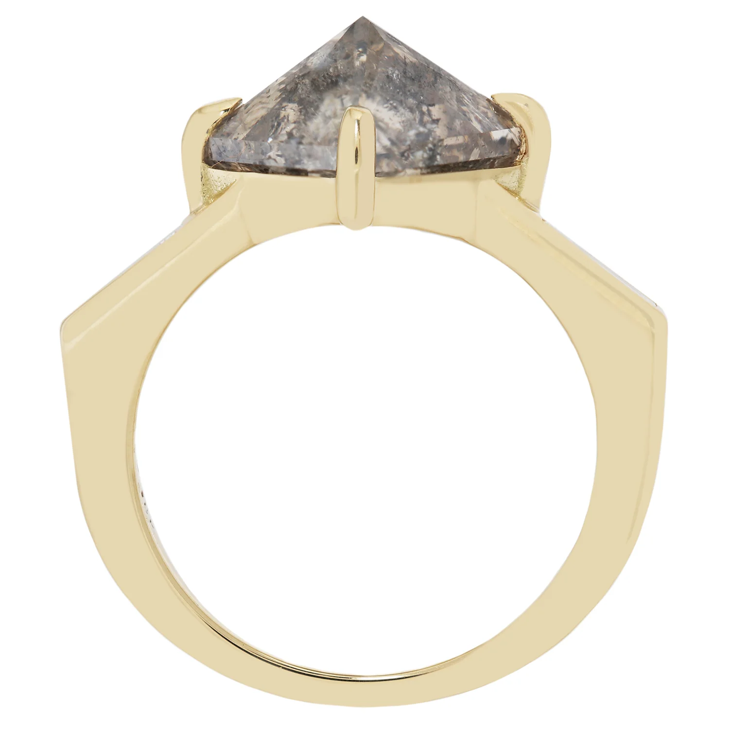 Speckled Pyramid Diamond Ring - Image 5