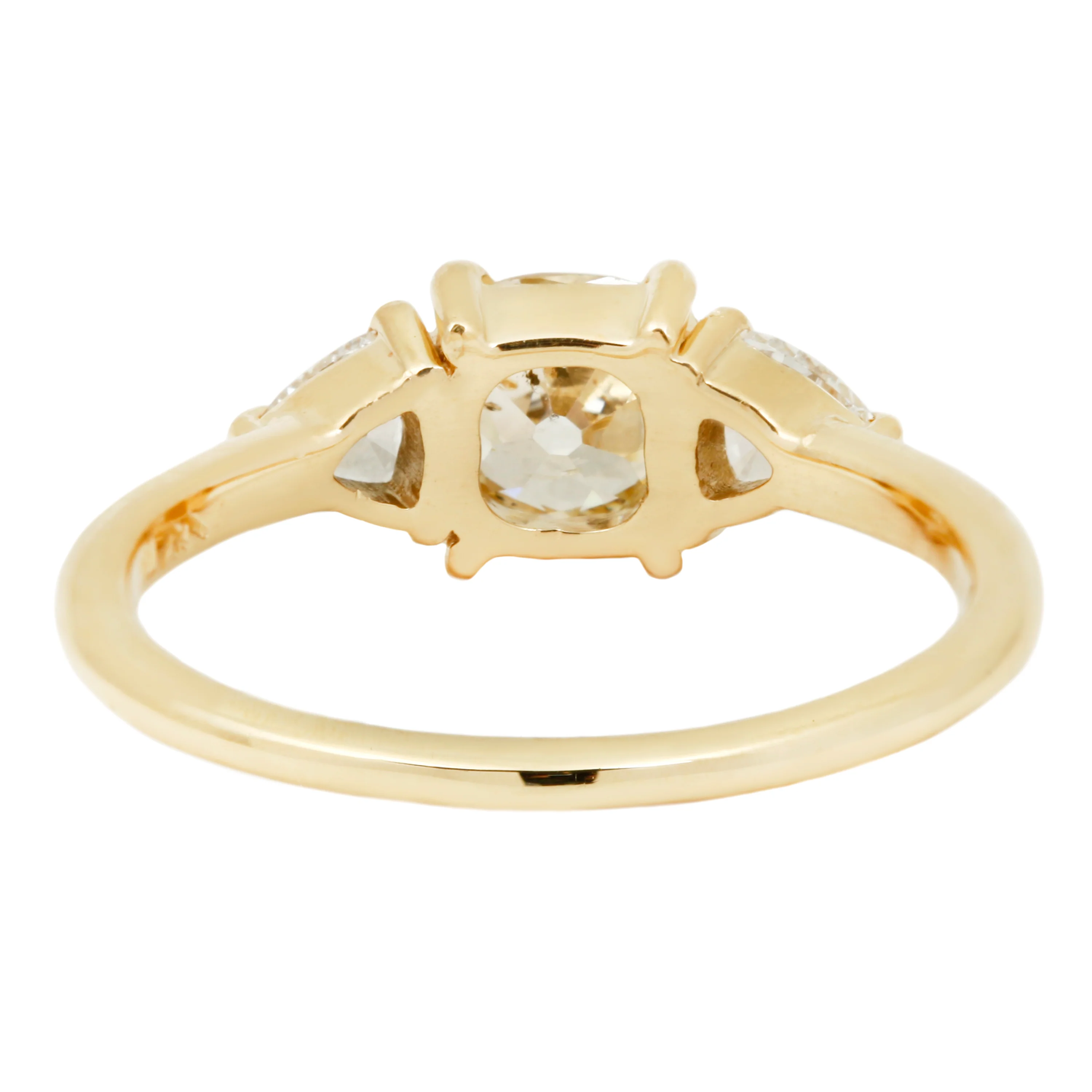 Spring Snowfall Three Stone Ring - Image 4