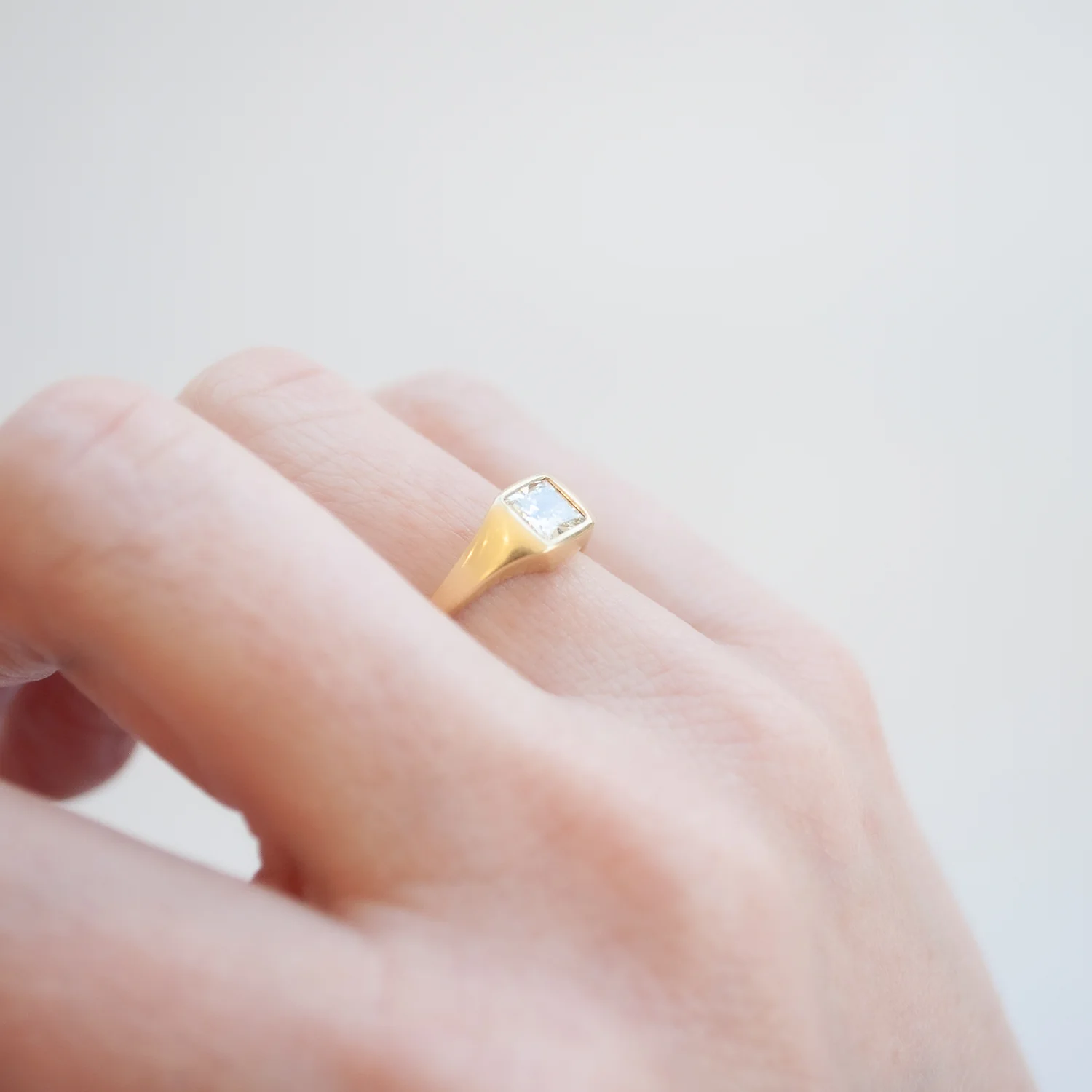 Square Diamond Swell Ring - Image 6