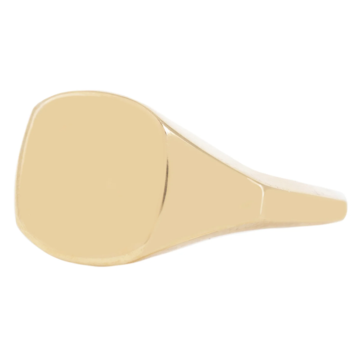Square Gold Signet Ring - Image 3