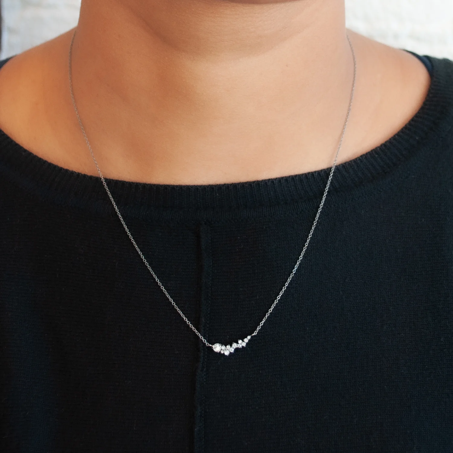 Star Cluster Diamond Necklace - Image 2