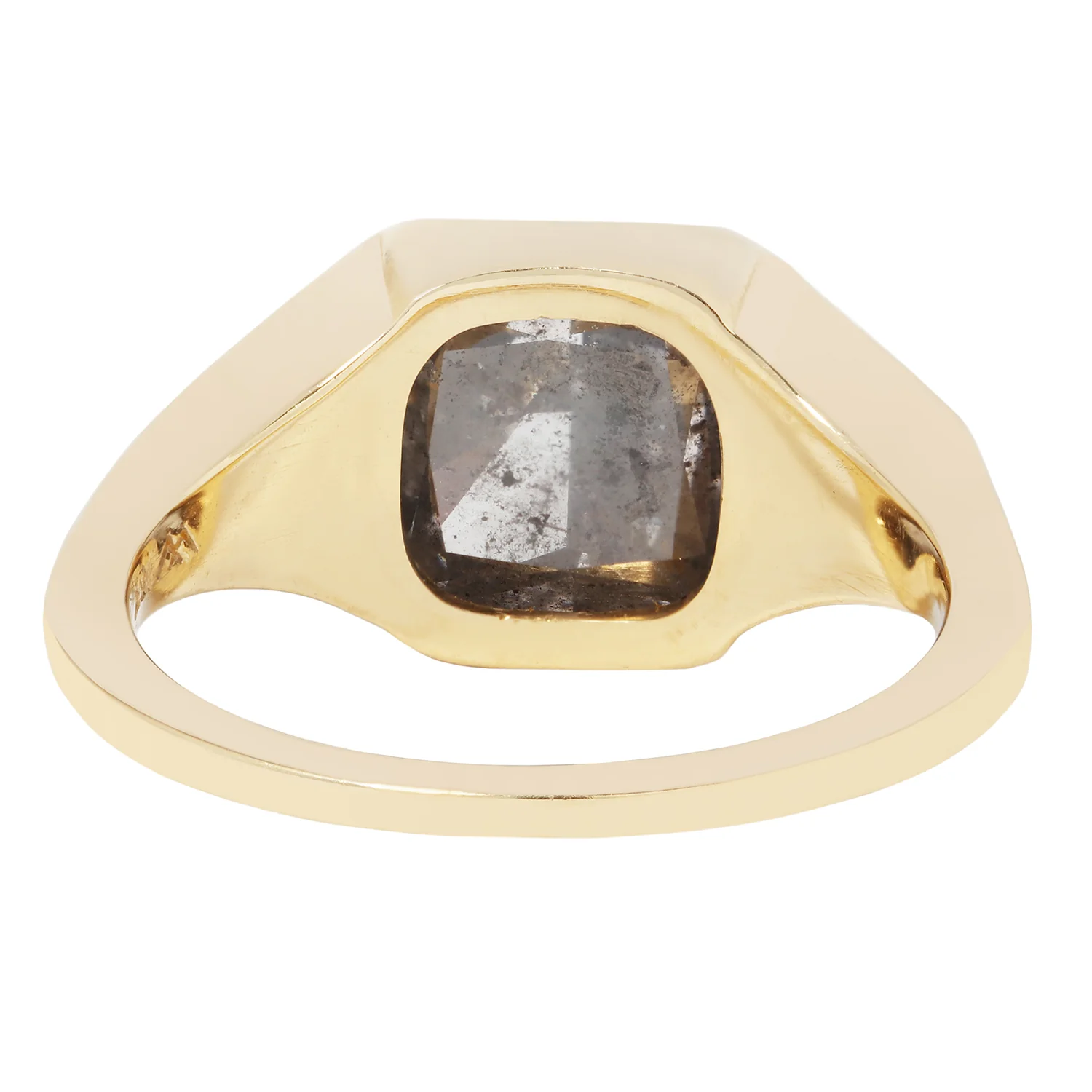 Stardust Diamond Signet Ring - Image 4
