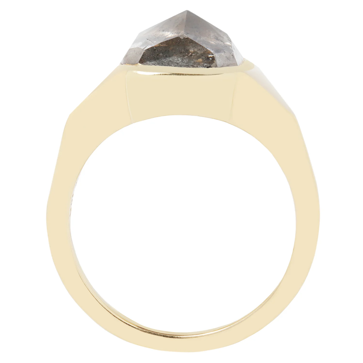 Stardust Diamond Signet Ring - Image 5