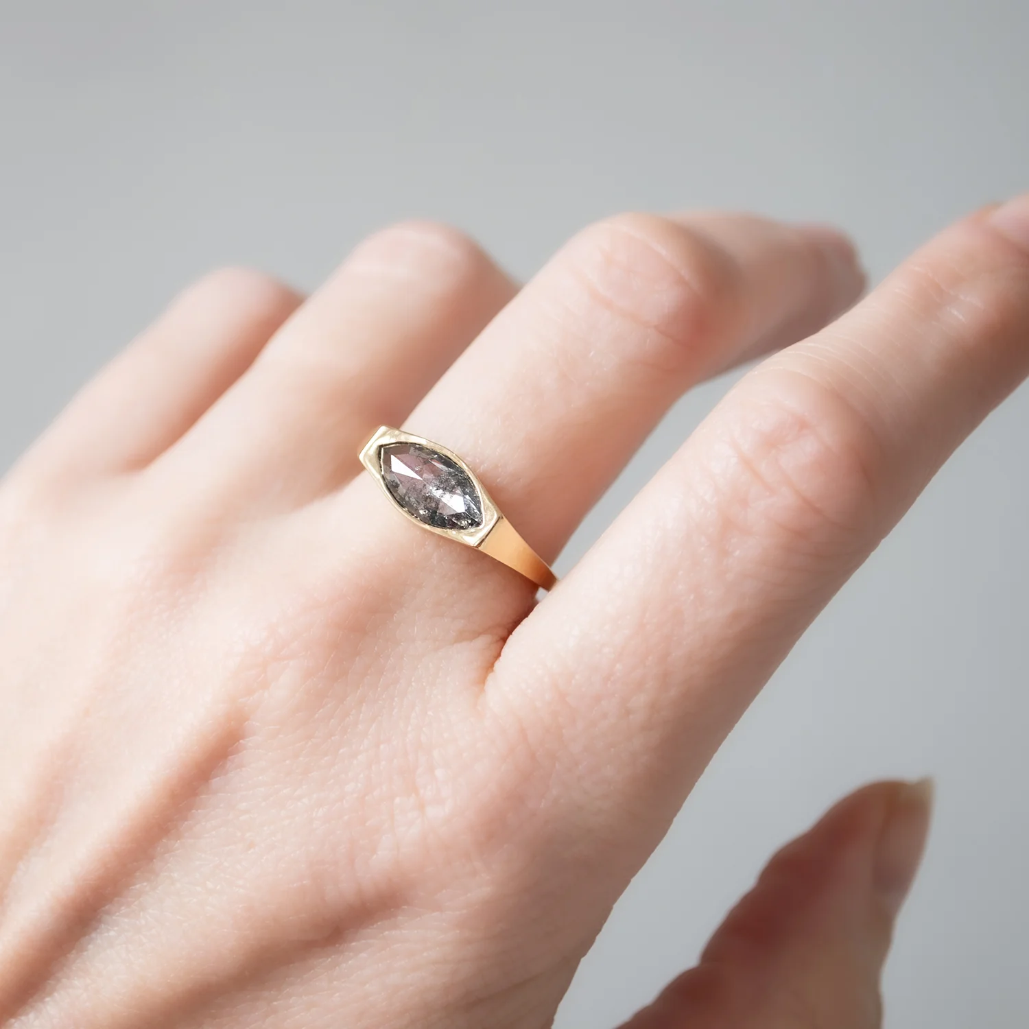 Stormy Diamond Marquise Ring - Image 2