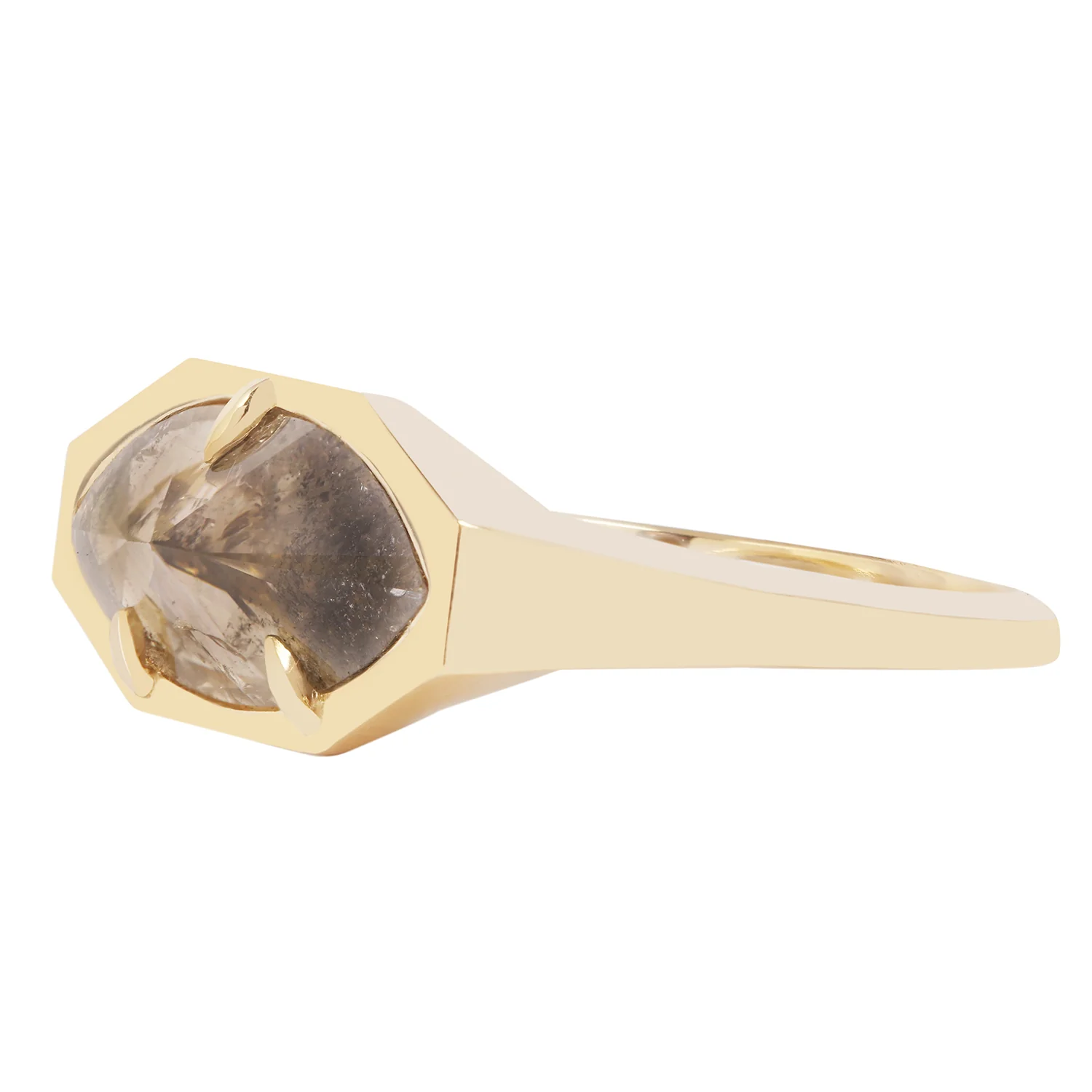 Stormy Diamond Marquise Signet Ring - Image 3