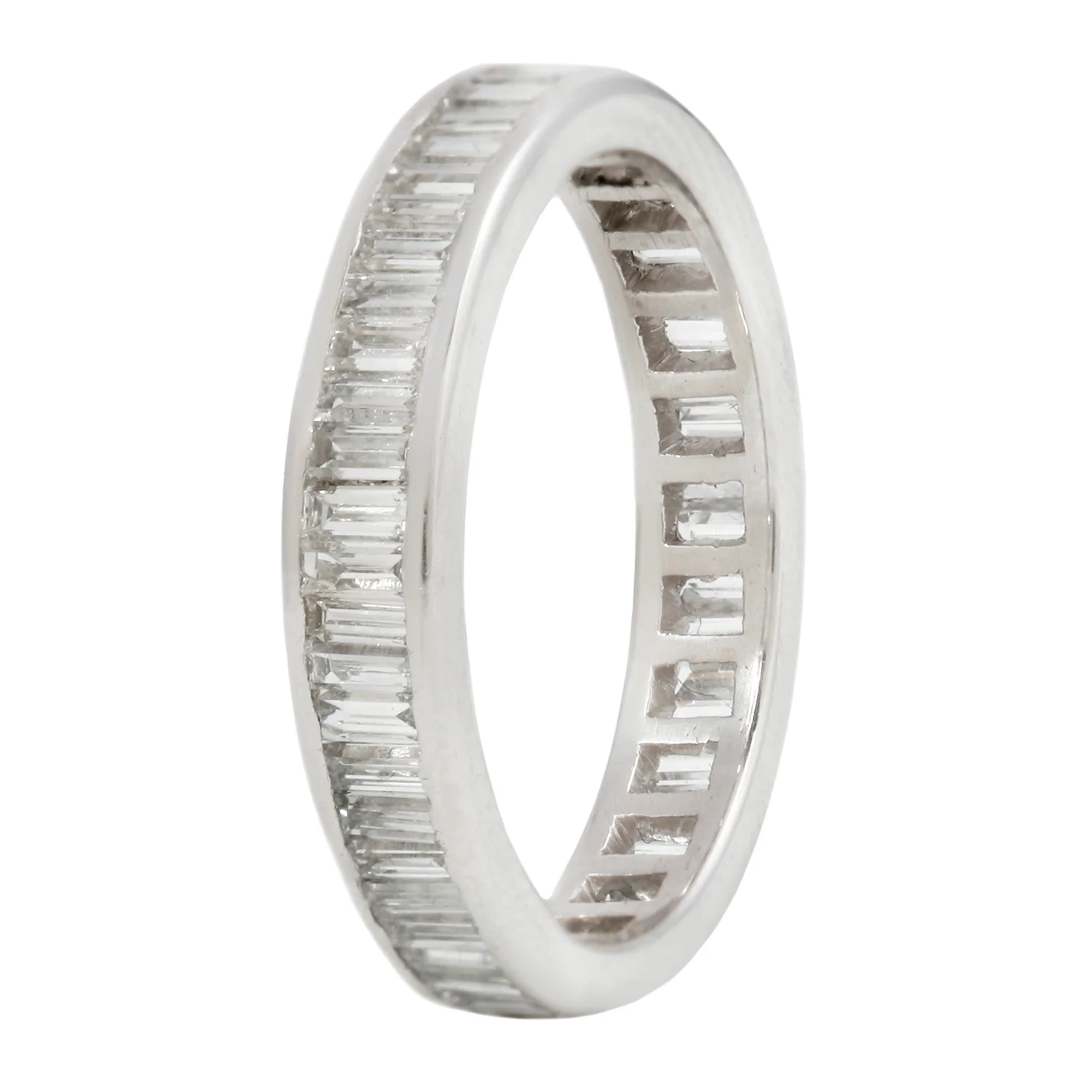 Straight Baguette Eternity Diamond Band - Image 3