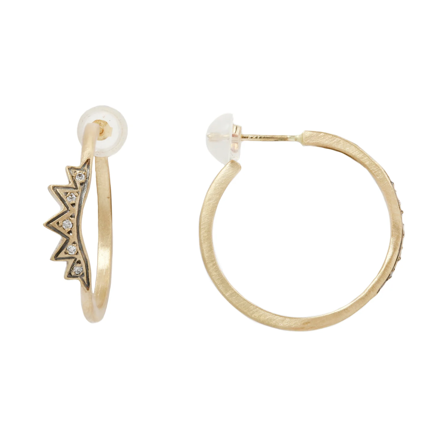 Sunburst Hoop Earrings - Image 3