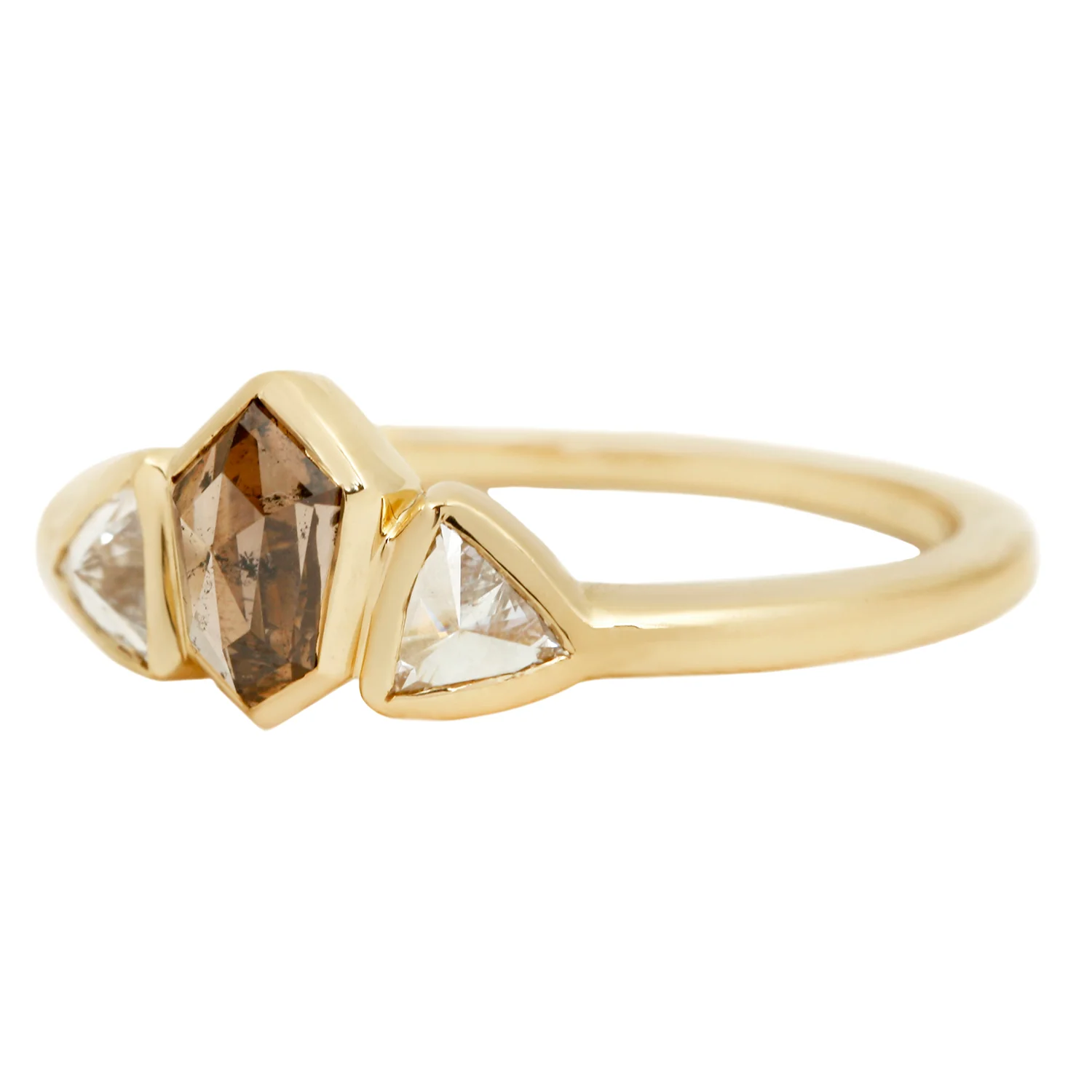 Sunlit Path Three Stone Ring - Image 3
