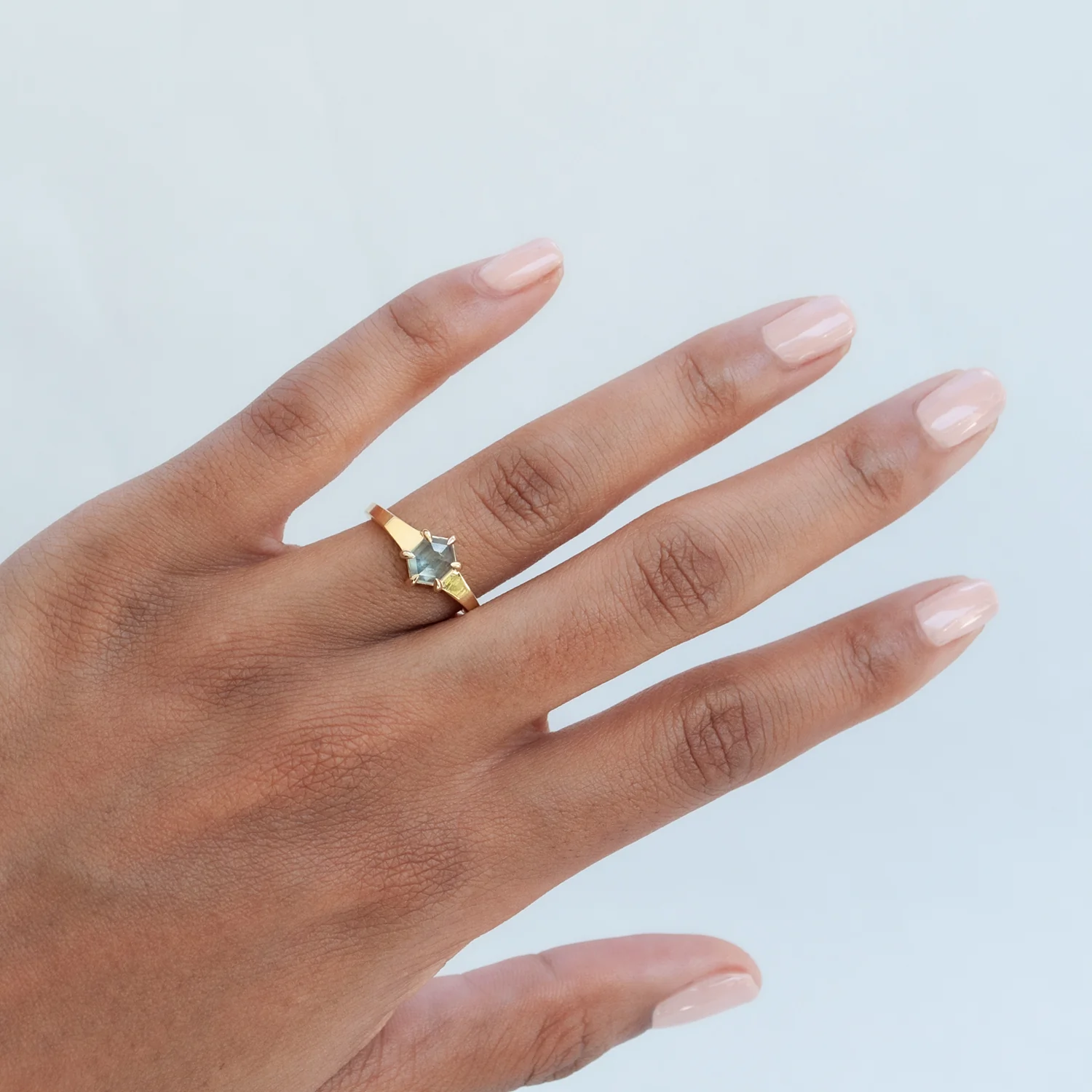 Sweet Mint Sapphire Ring - Image 2