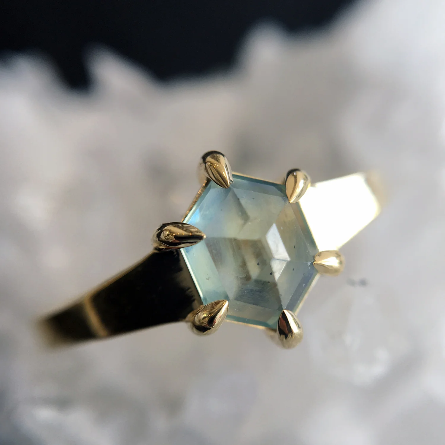 Sweet Mint Sapphire Ring - Image 8
