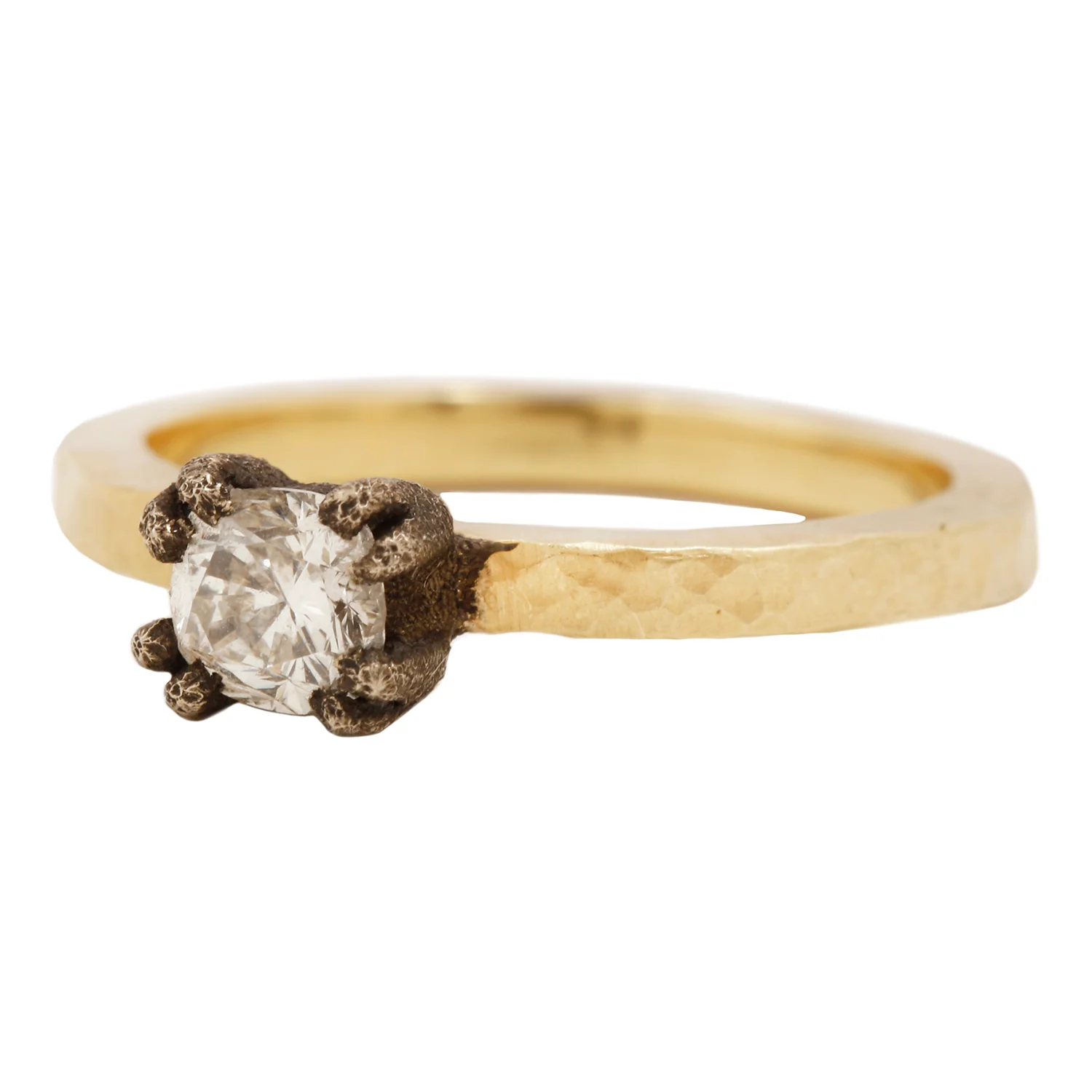Square Diamond Solitaire Ring - Image 3