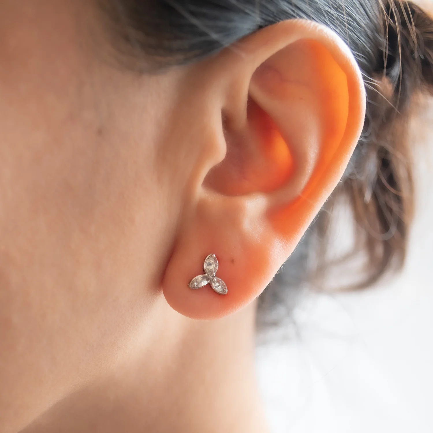 Diamond Cluster Studs - Image 2
