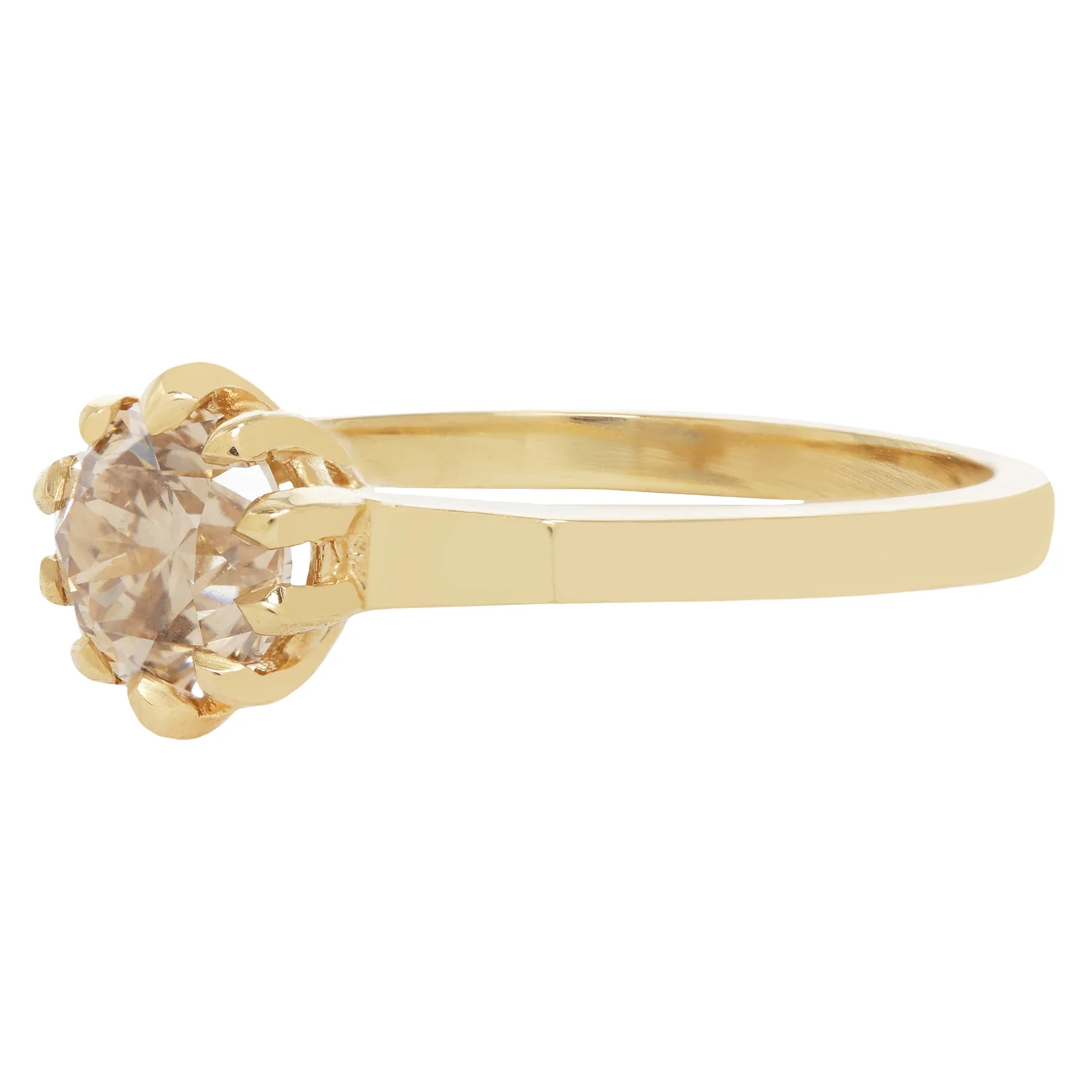 Champagne Diamond Soirée Ring - Image 3