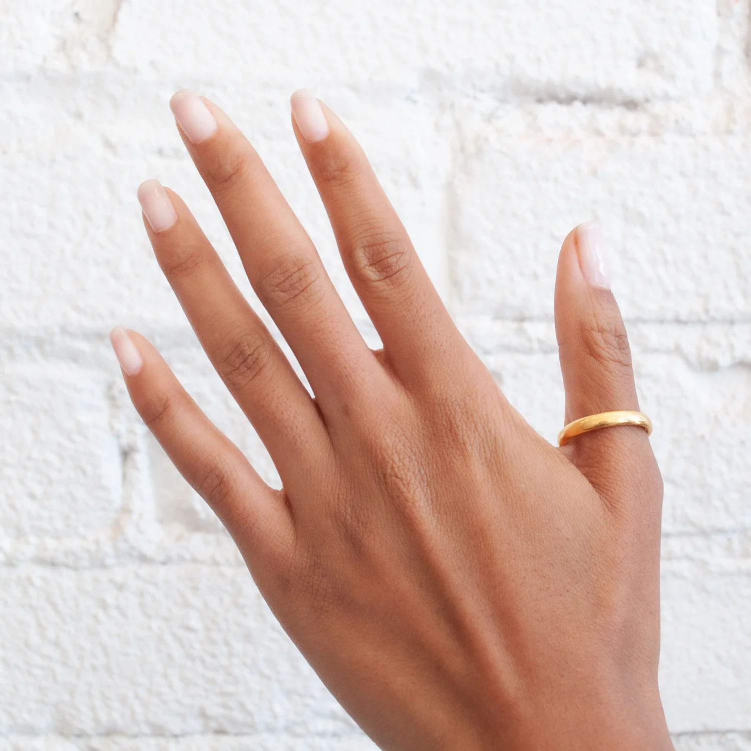 Thin Plain Gold Band - Image 2