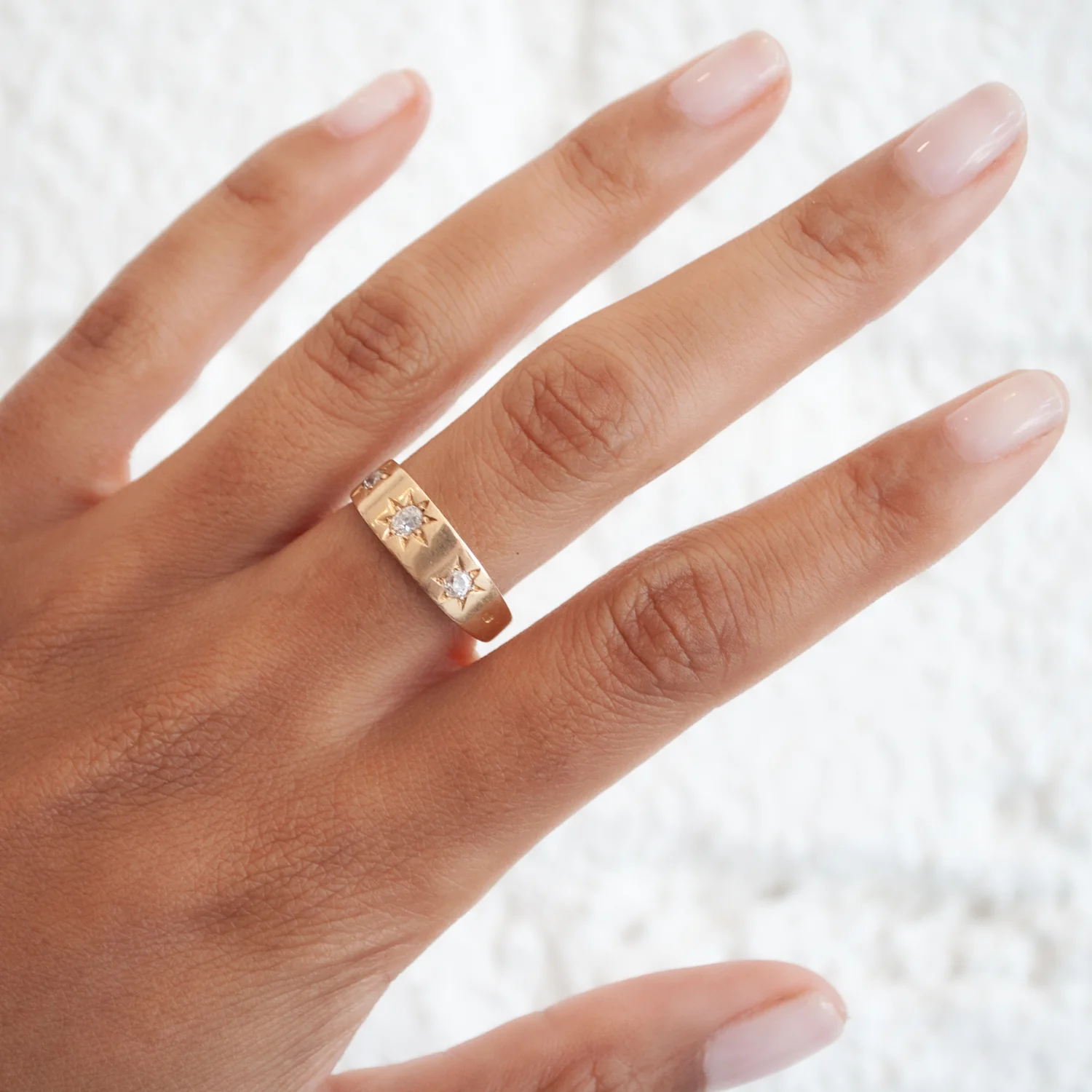 Three Star Diamond Ring - Image 2