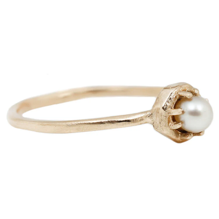Tiny Akoya Pearl Ring - Image 3
