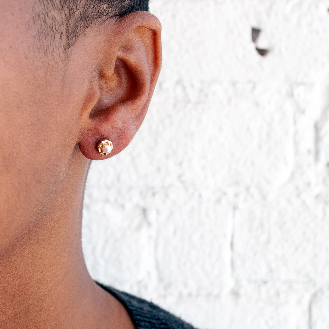 Tiny Akoya Pearl Studs - Image 2