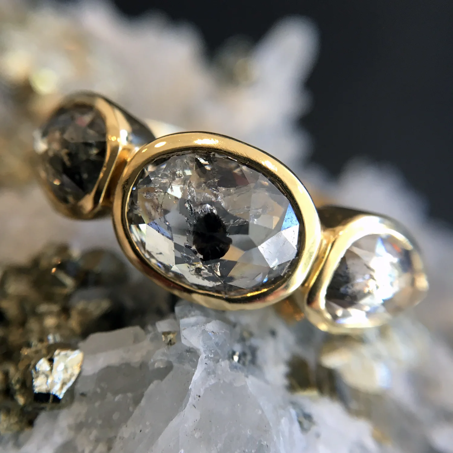 To the Moon Three Stone Ring - Image 7