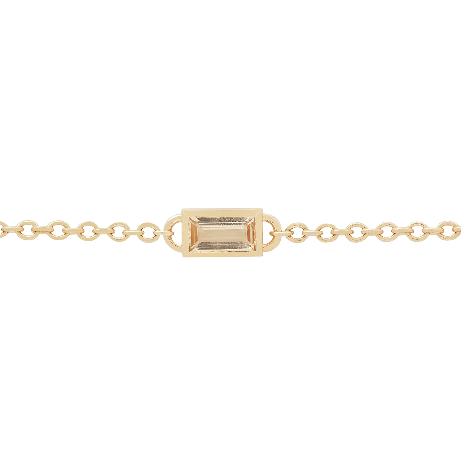 Topaz Baguette Cable Bracelet - Image 3