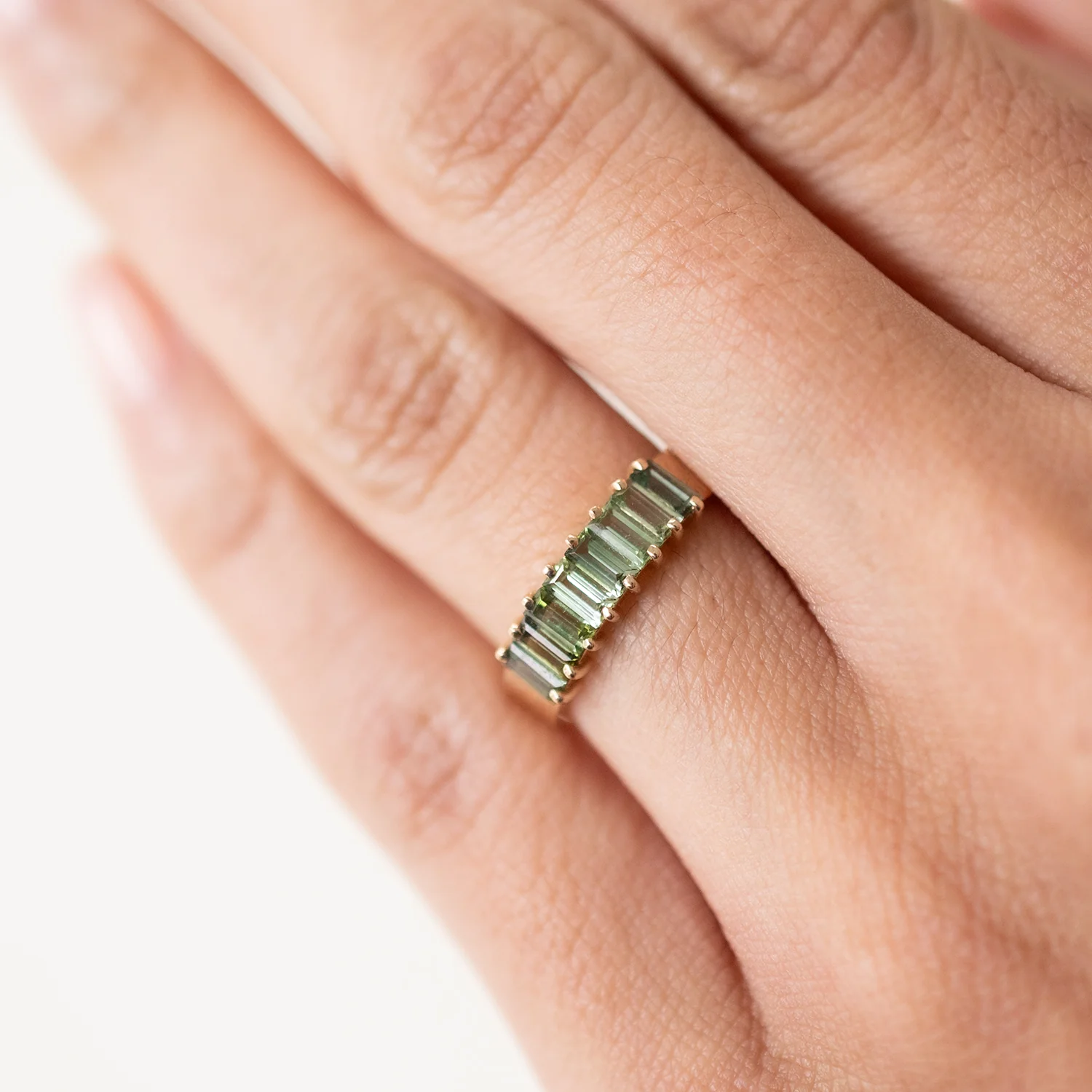 Tourmaline Baguette Band - Image 2