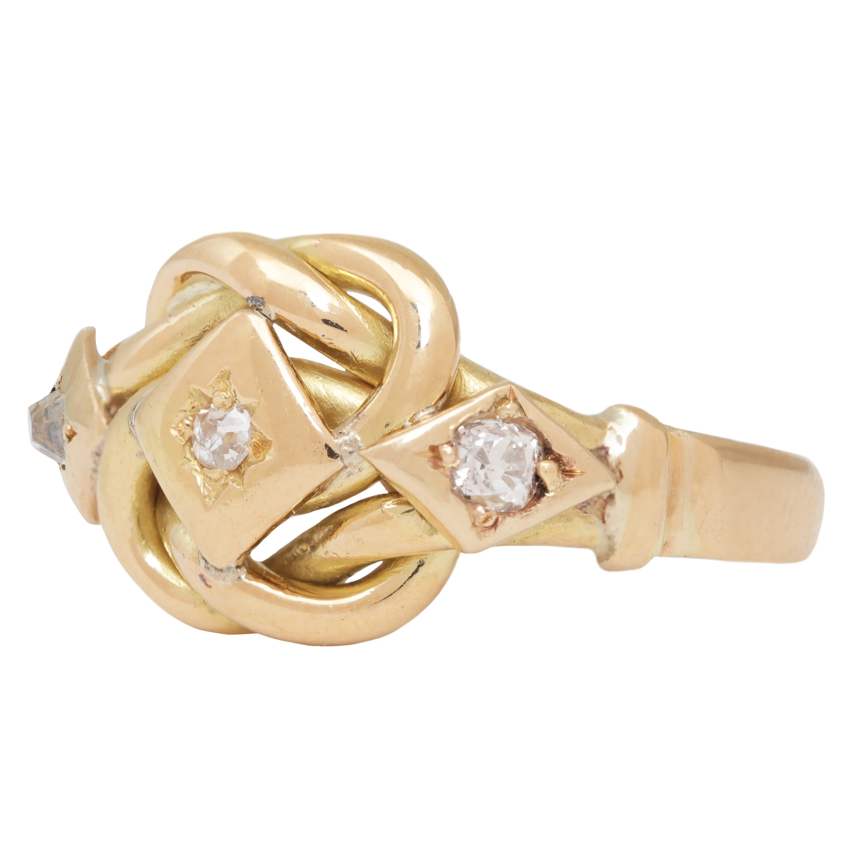 Trio Diamond Knot Ring - Image 3