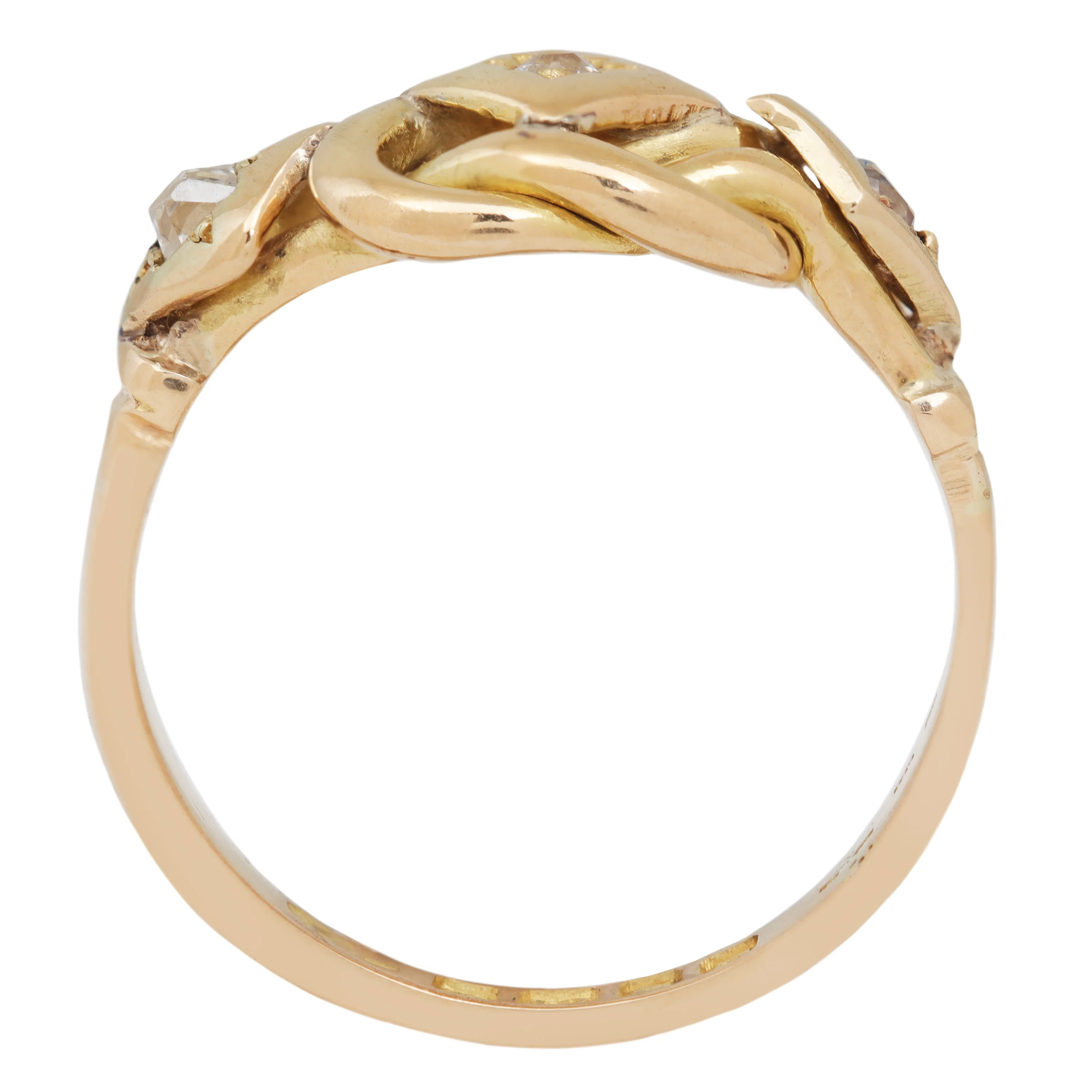 Trio Diamond Knot Ring - Image 4