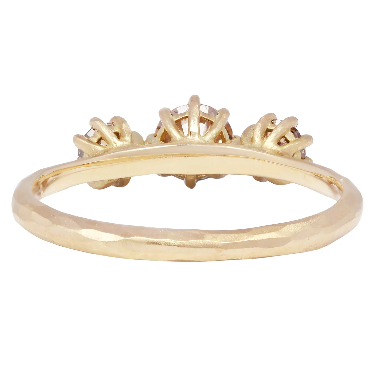 Triple Brown Diamond Blooming Ring - Image 4