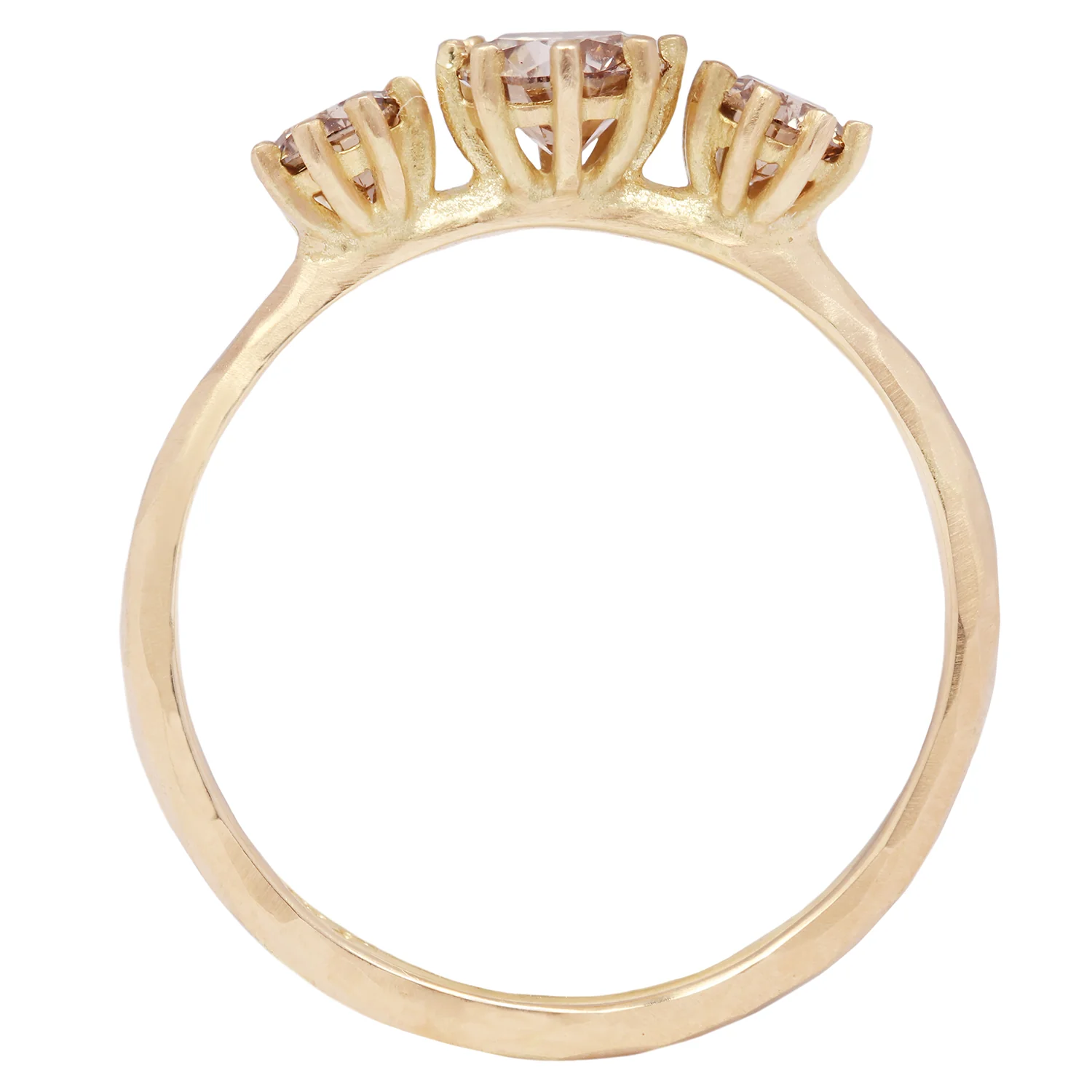 Triple Brown Diamond Blooming Ring - Image 5