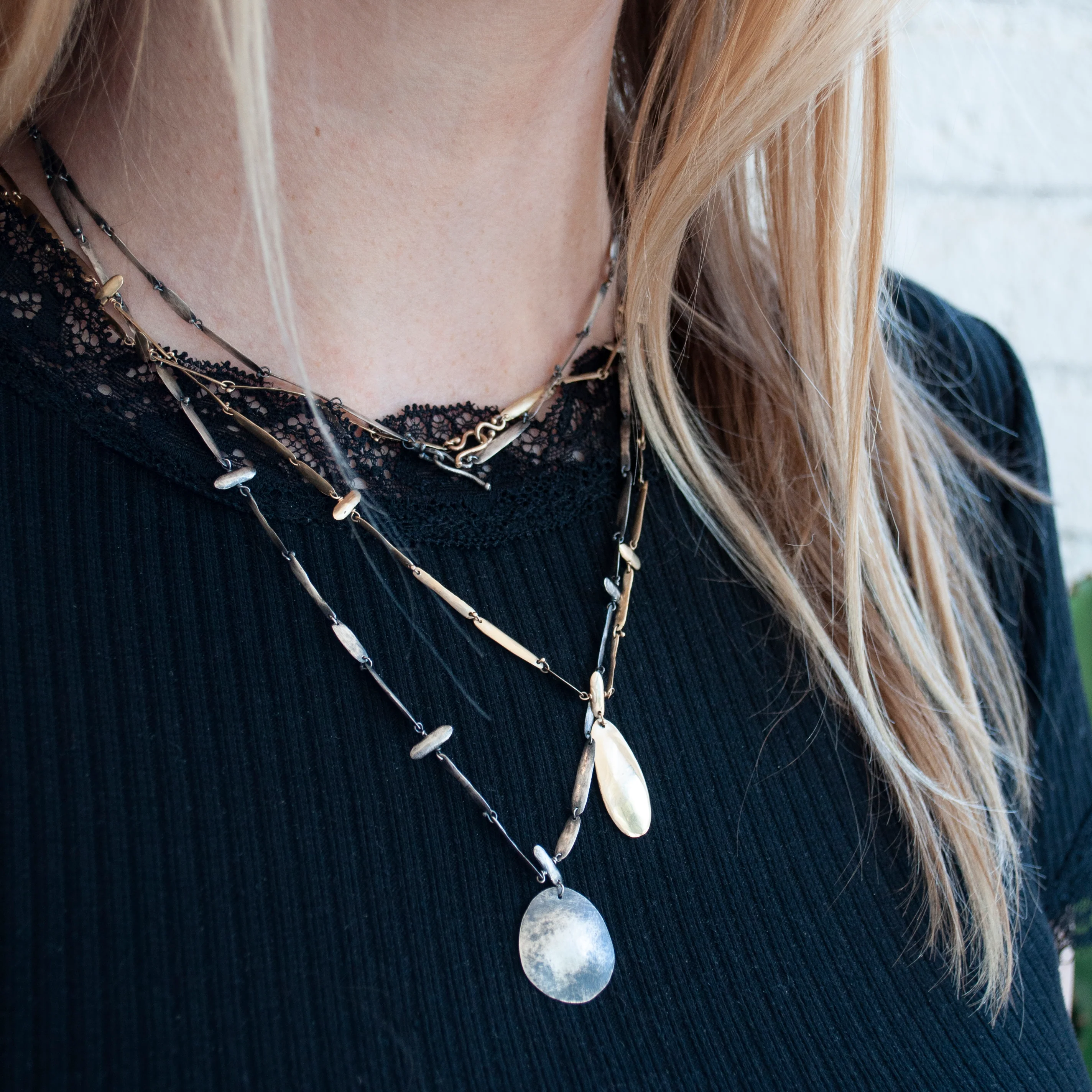 Silver Rosary Necklace - Image 3
