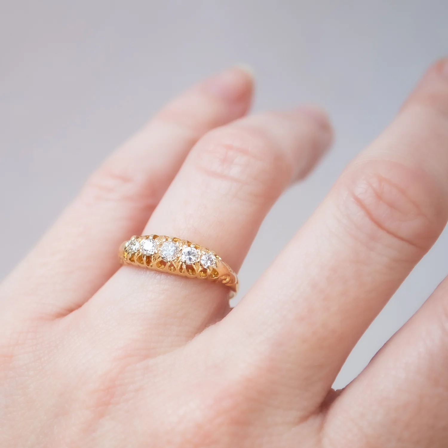 Victorian Crown Diamond Ring - Image 2