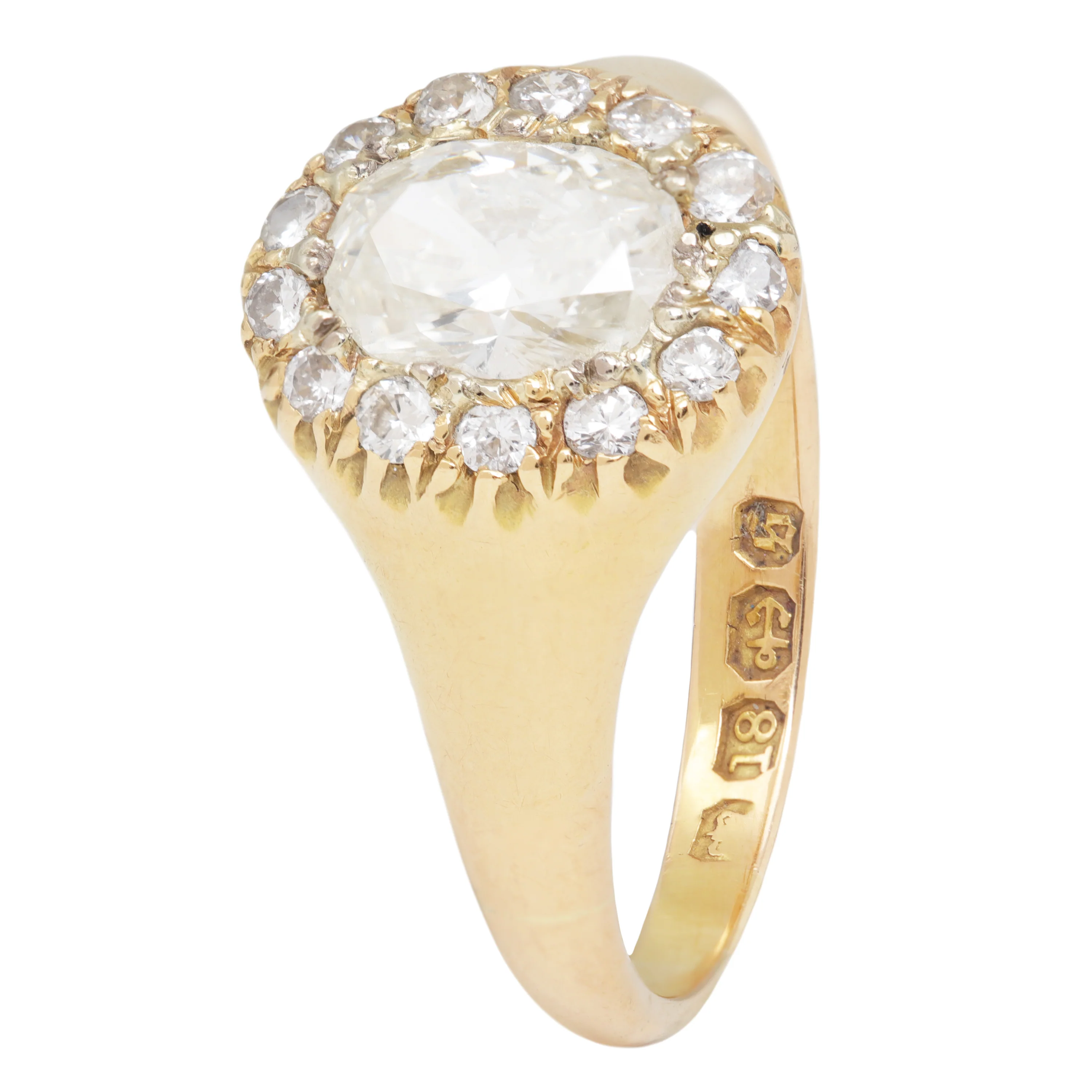 Victorian Diamond Halo Ring - Image 6