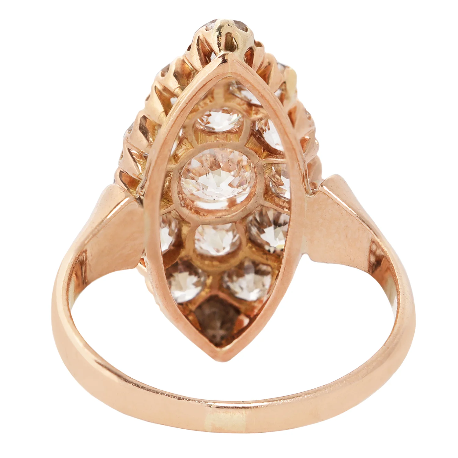 Victorian Diamond Navette Ring - Image 4