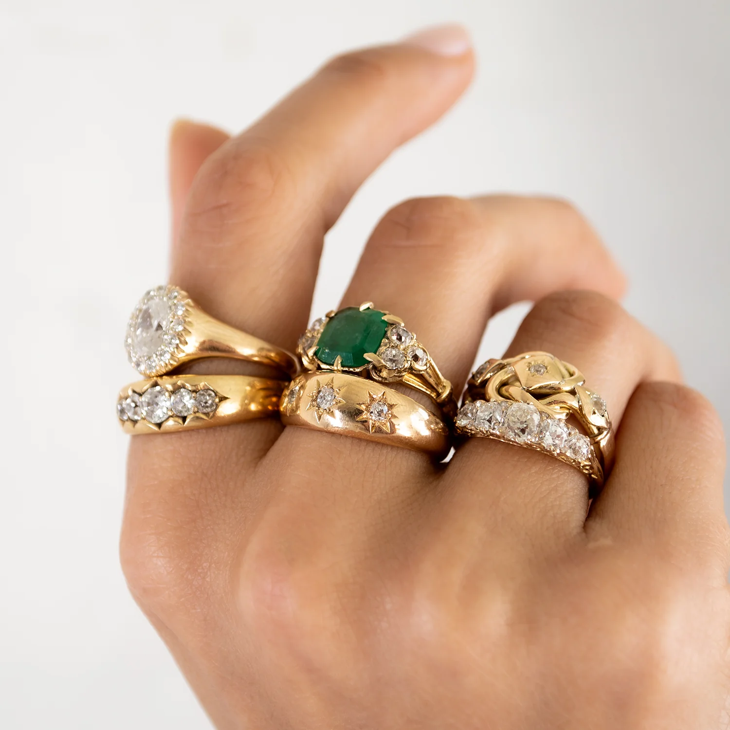 Victorian Diamond Star Ring - Image 6