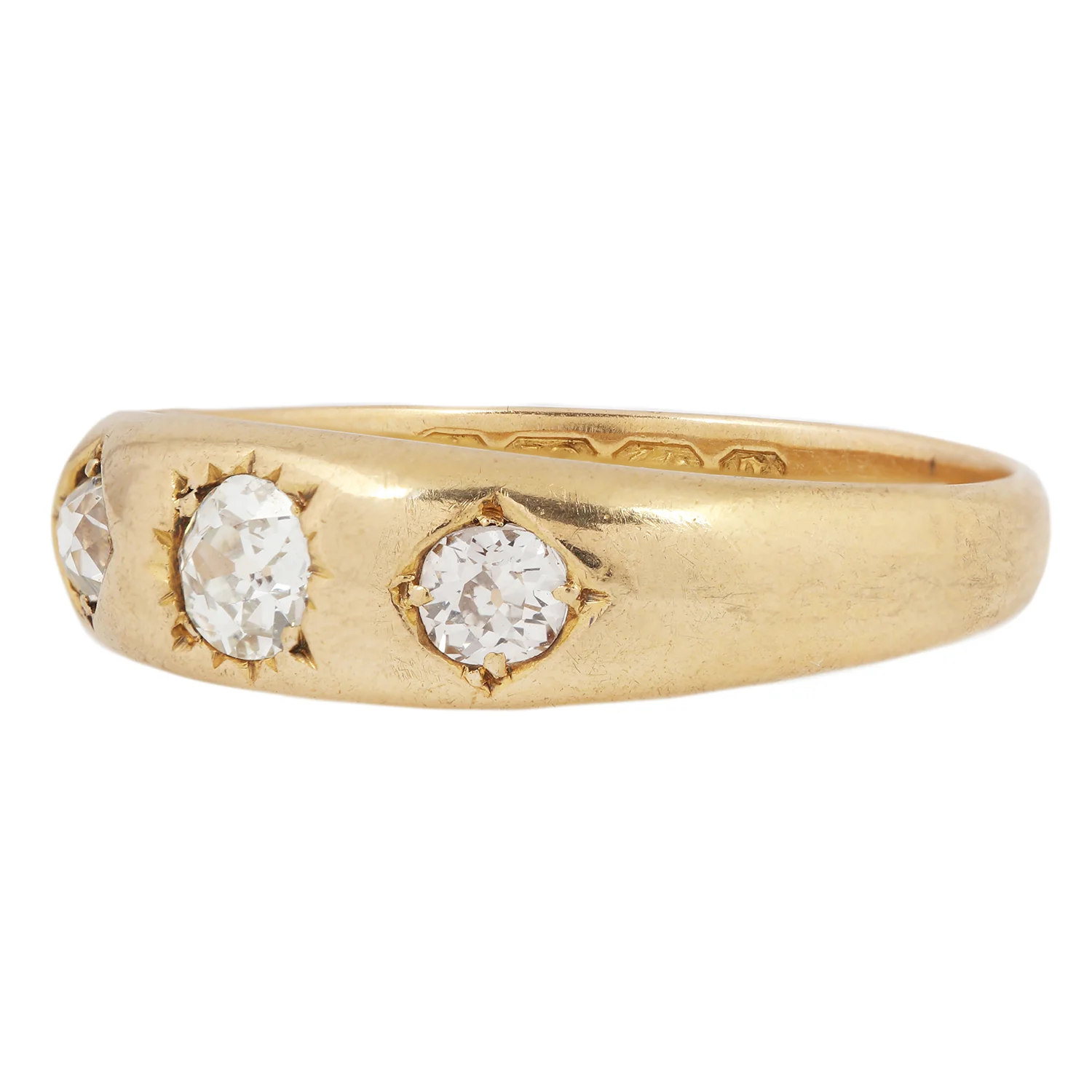 Victorian Three Diamond Star Ring - Image 3