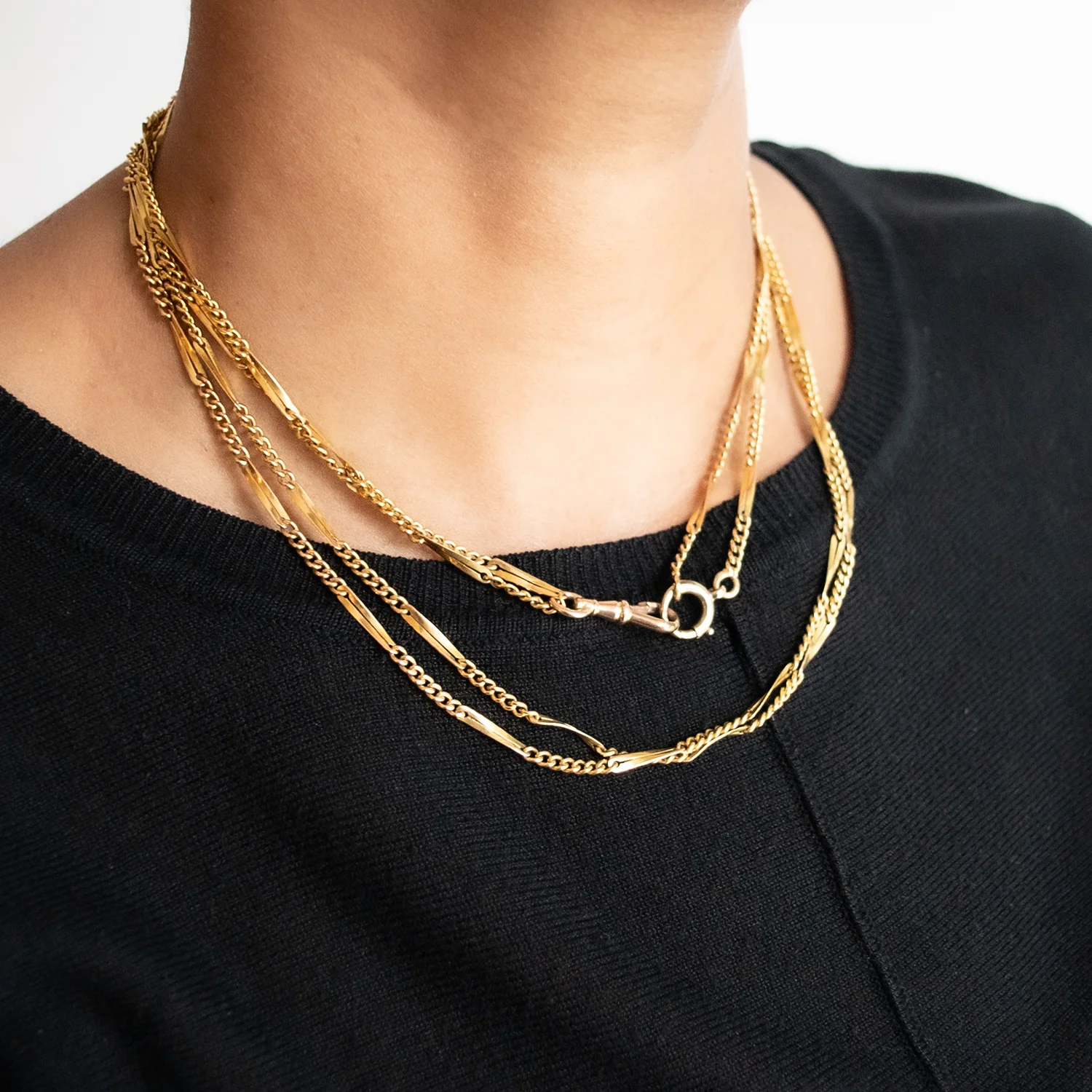 Victorian Fetter Link Chain - Image 3