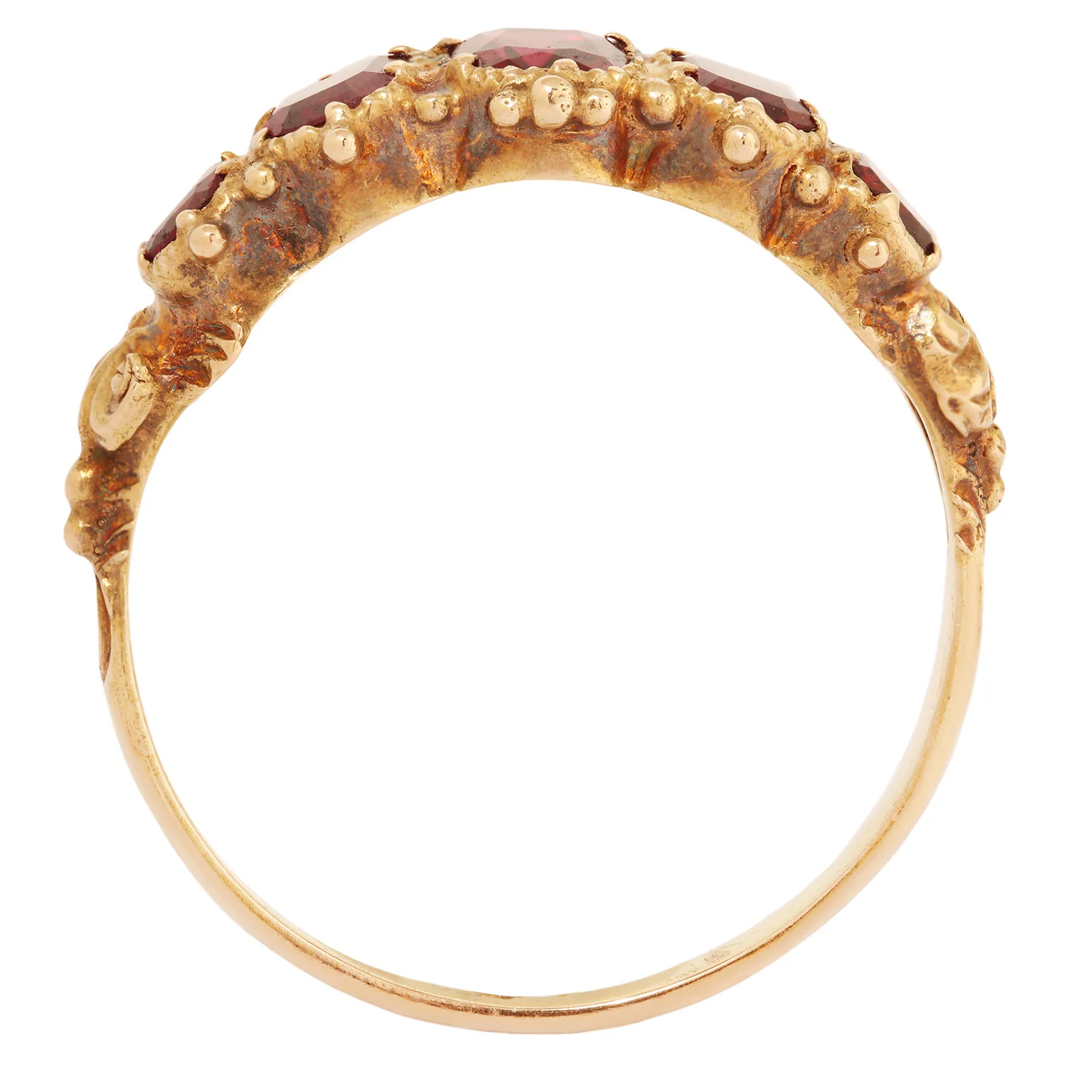 Victorian Five Garnet Ring - Image 4