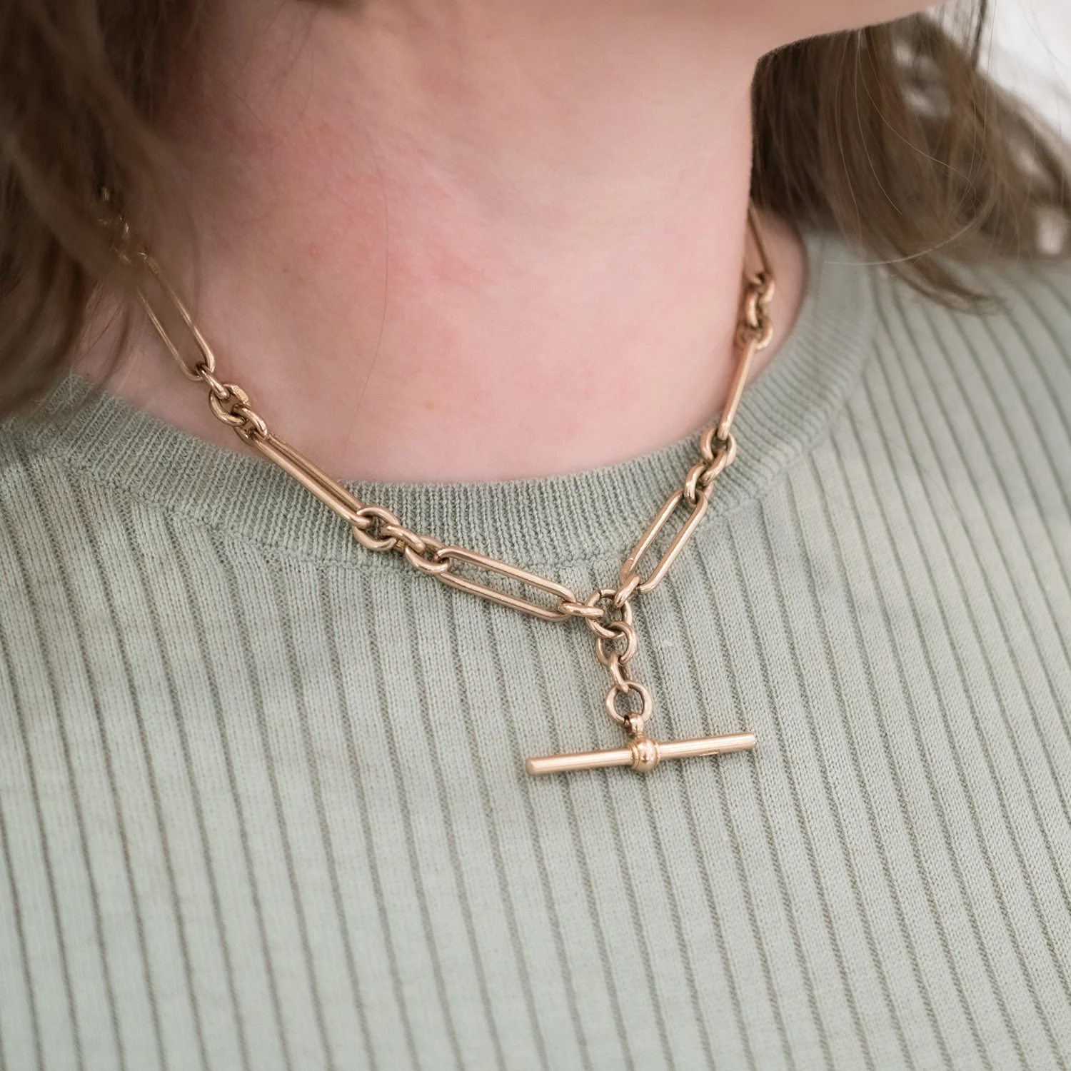 Victorian Paperclip Albert Chain - Image 2