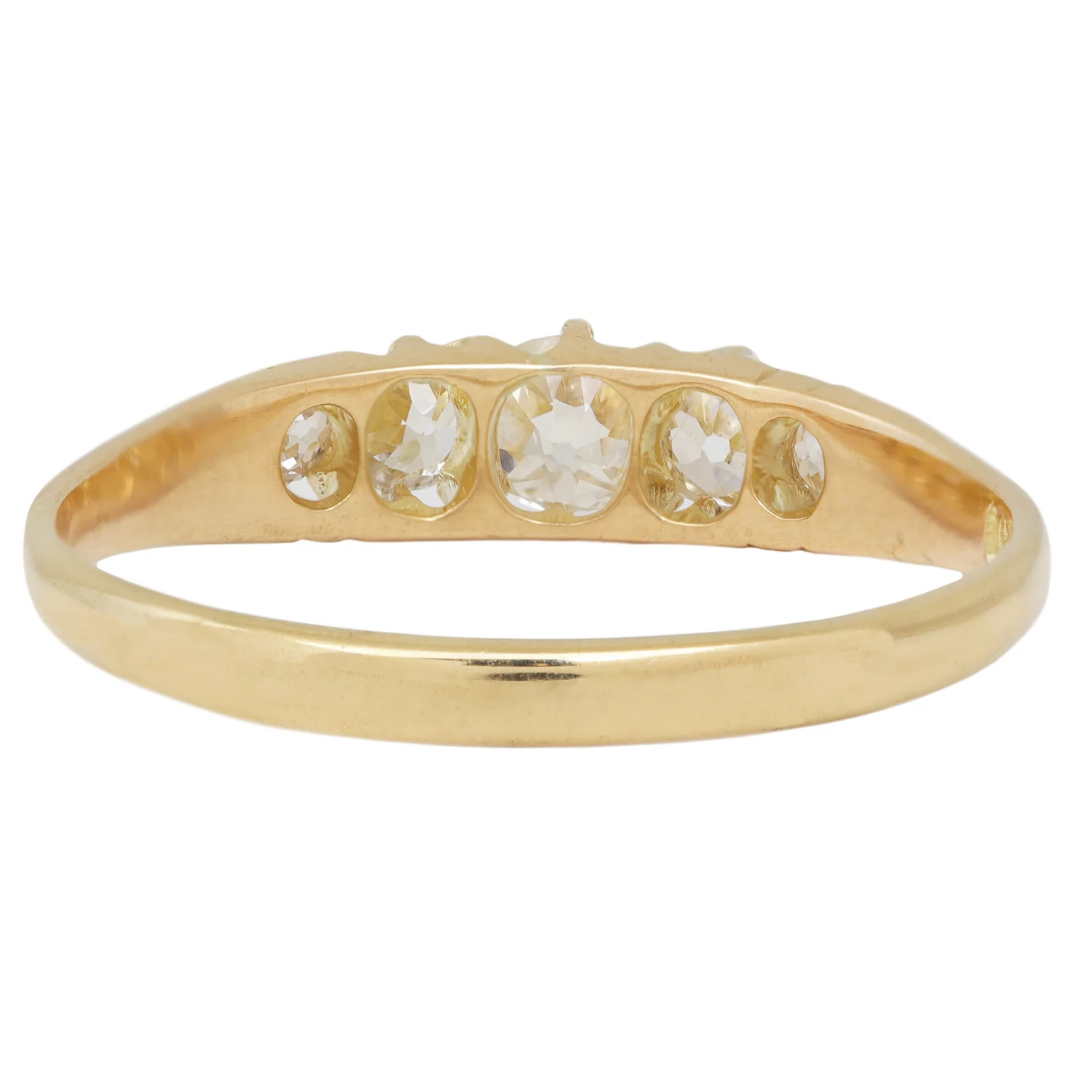 Victorian Sparkle Half Hoop Ring - Image 5