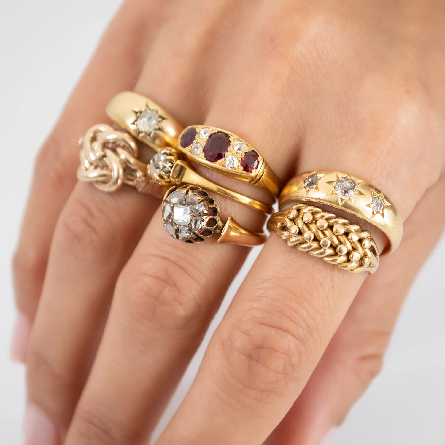 Victorian Tulip Solitaire Ring - Image 7