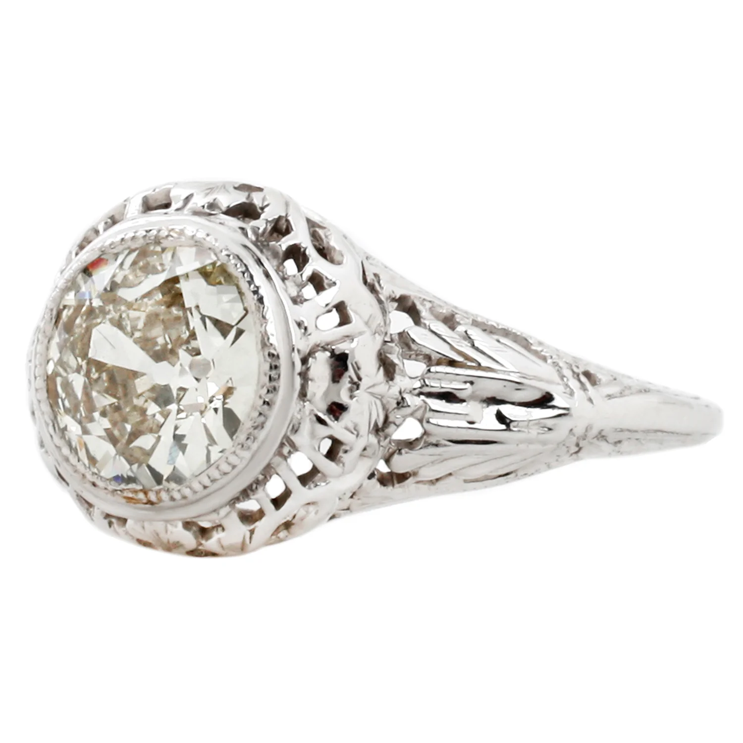 Bezel Set Diamond Ring - Image 3