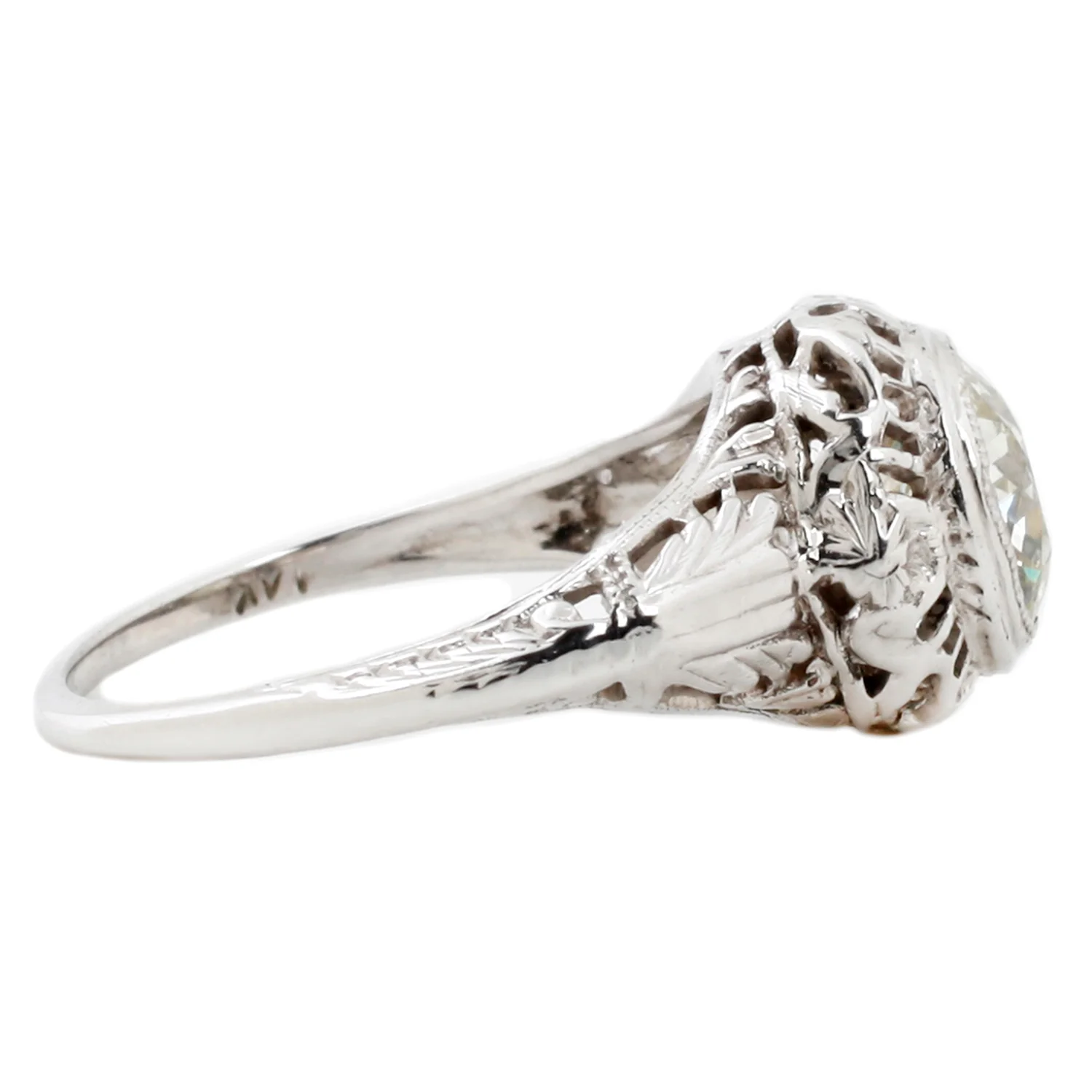 Bezel Set Diamond Ring - Image 4