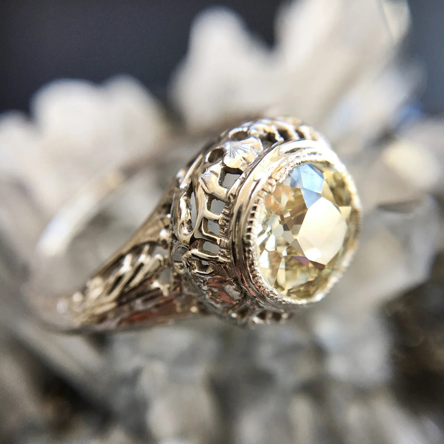 Bezel Set Diamond Ring - Image 5